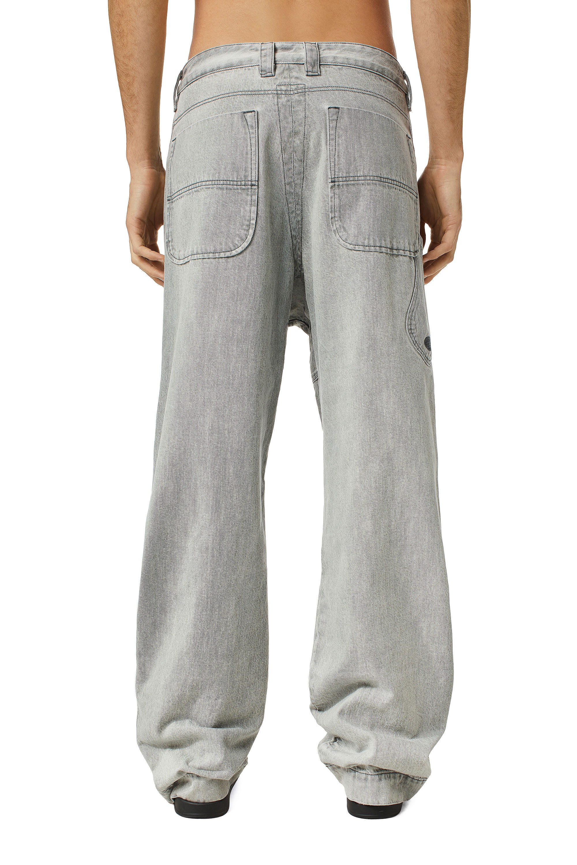 Diesel - D-Fransy 0ICVH Straight Jeans, Grey - Image 4