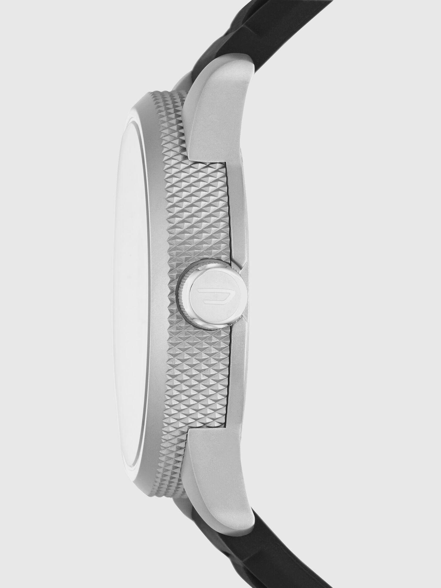 Diesel - DZ1858, Montre en silicone noire et orange, 46 mm Homme in Noir - 2