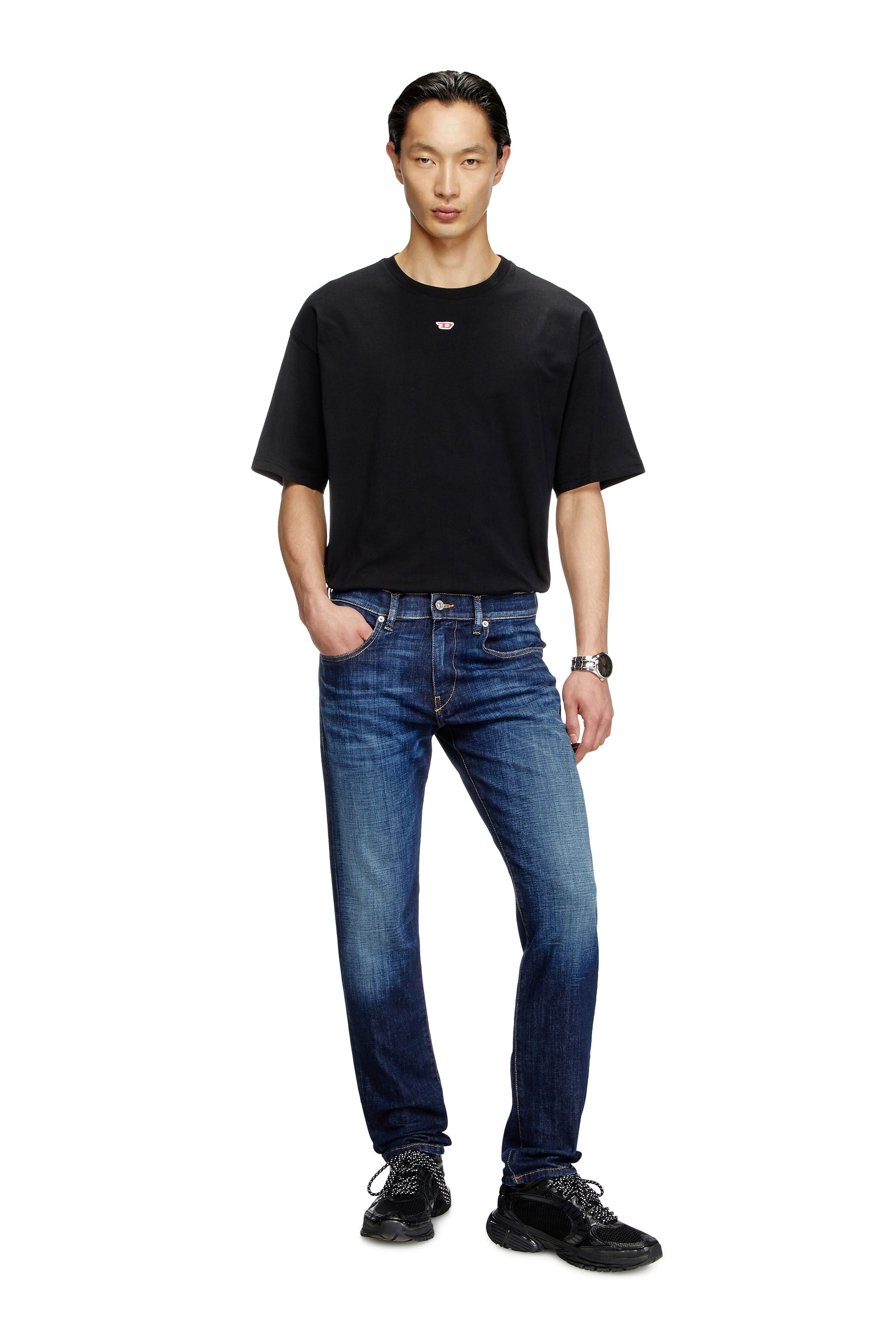 Diesel - Male's Slim Jeans 2019 D-Strukt 09L61, Medium Blue - 1
