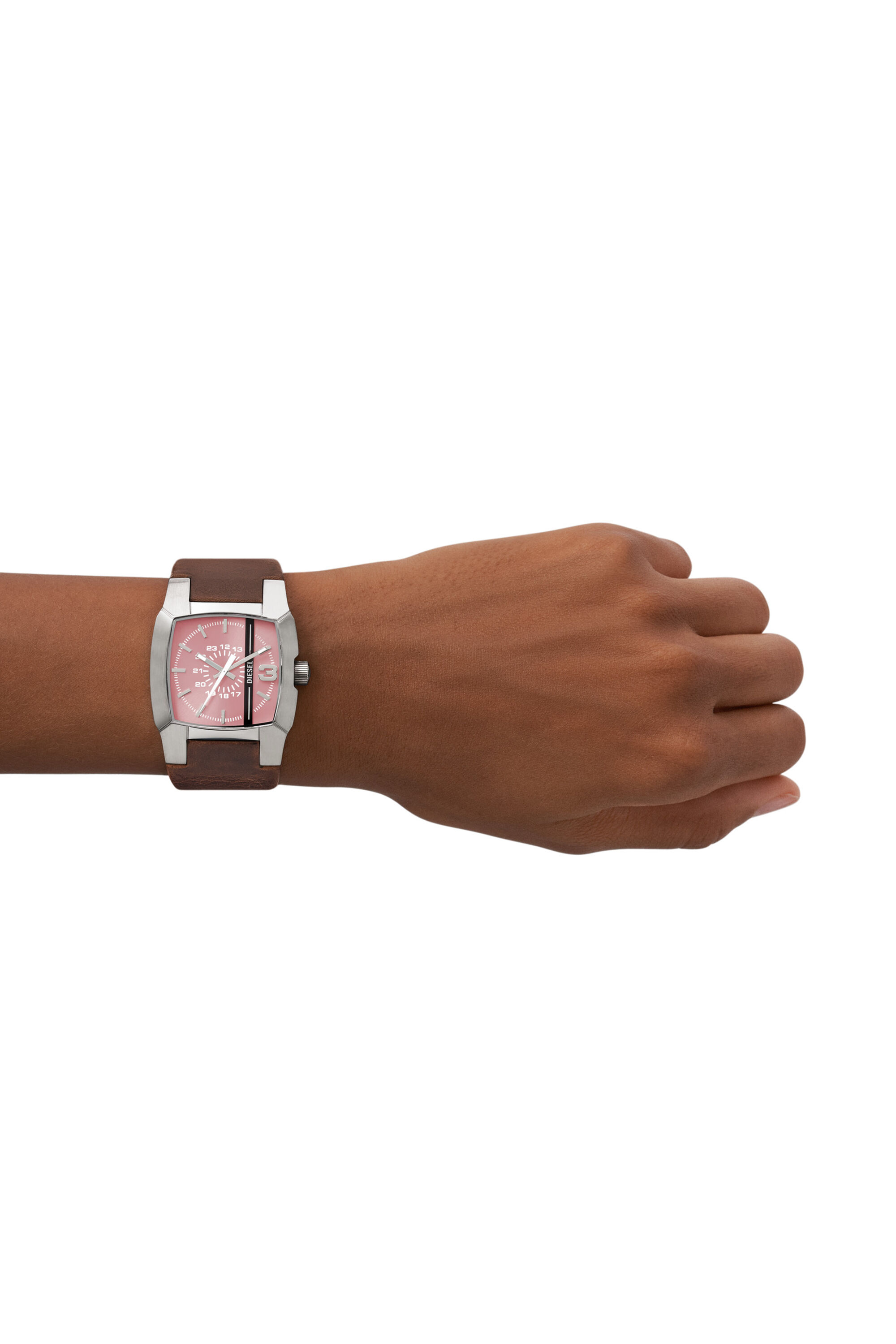 Diesel - DZ1999, Unisex's Cliffhanger Brown Leather Watch in Brown - 4