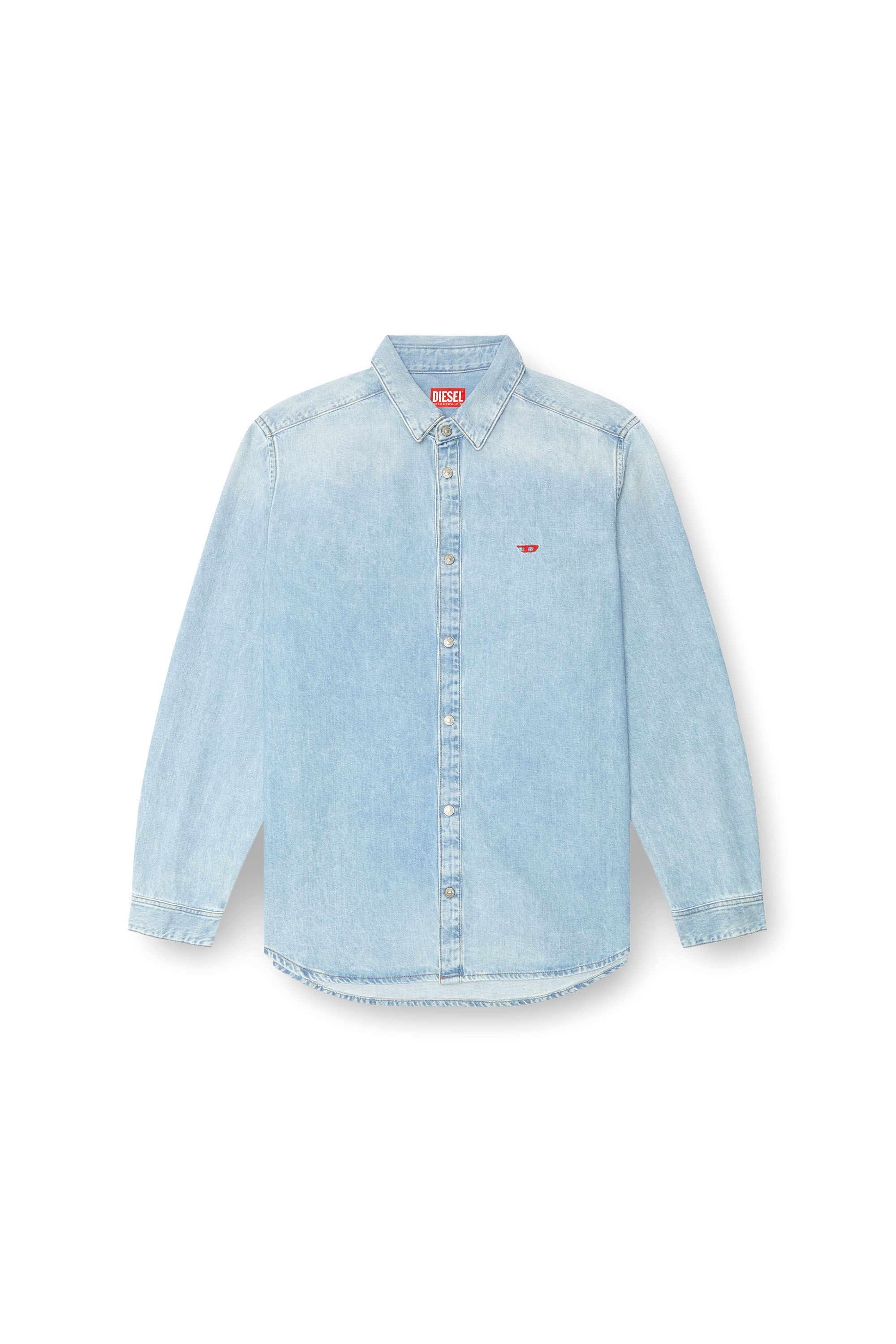 Diesel - D-SIMPLY, Male's Shirt in denim in Light Blue - 2