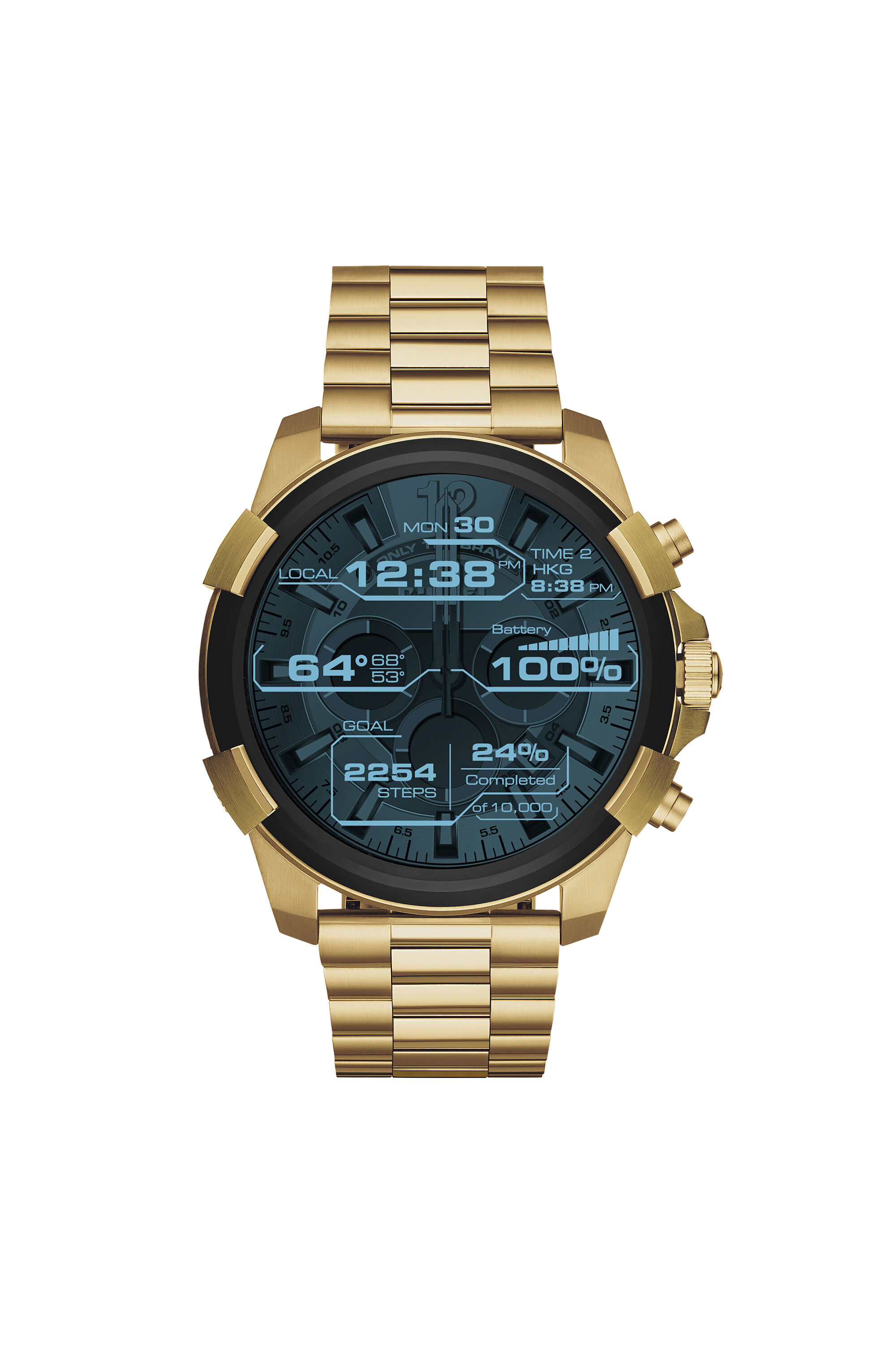 Diesel - DT2005, Montre connectée dorée avec écran tactile, 48 mm Homme in Doré - 1