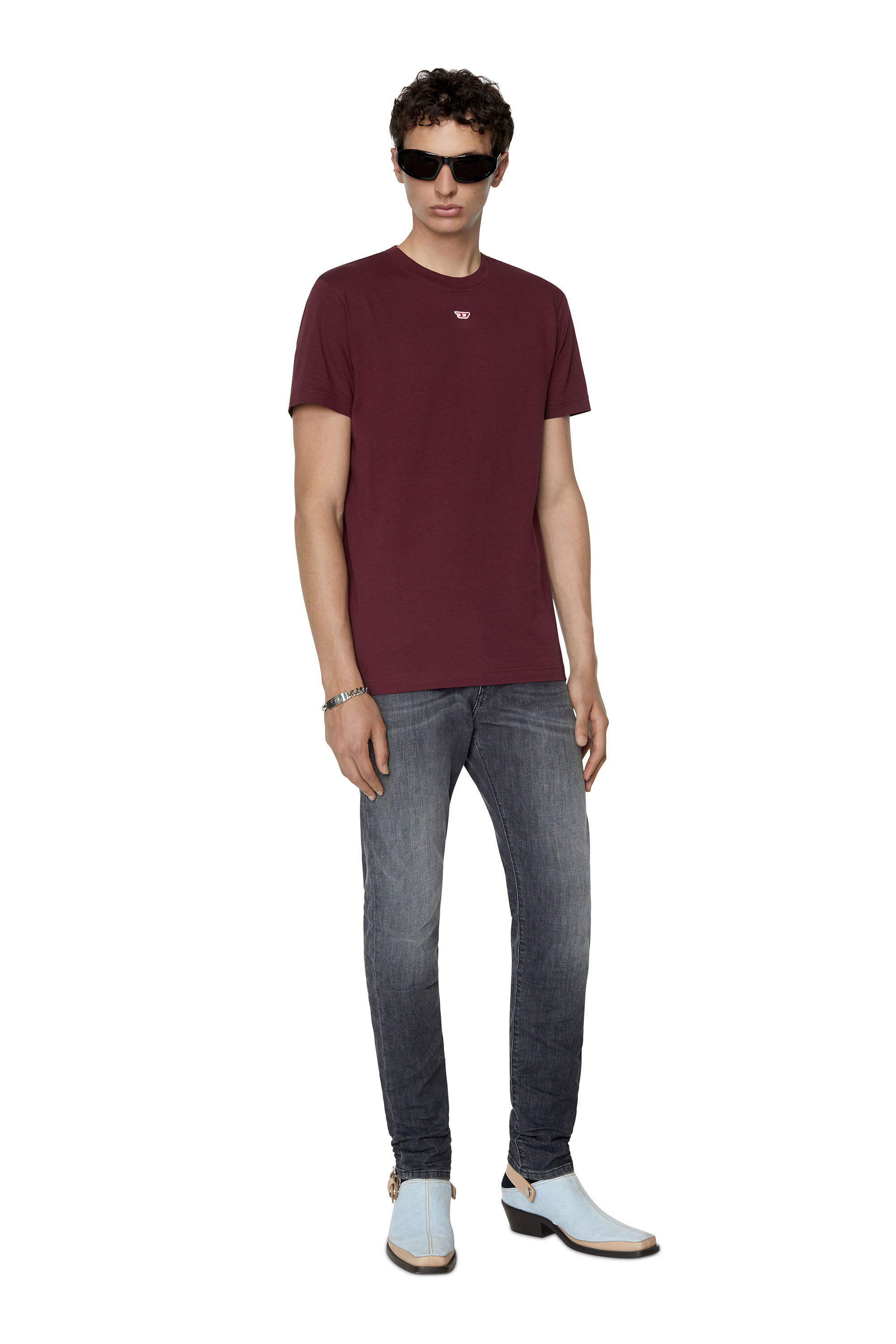 D-STRUKT-Z-T 09D52 Man: Slim Black/Dark grey Jeans | Diesel