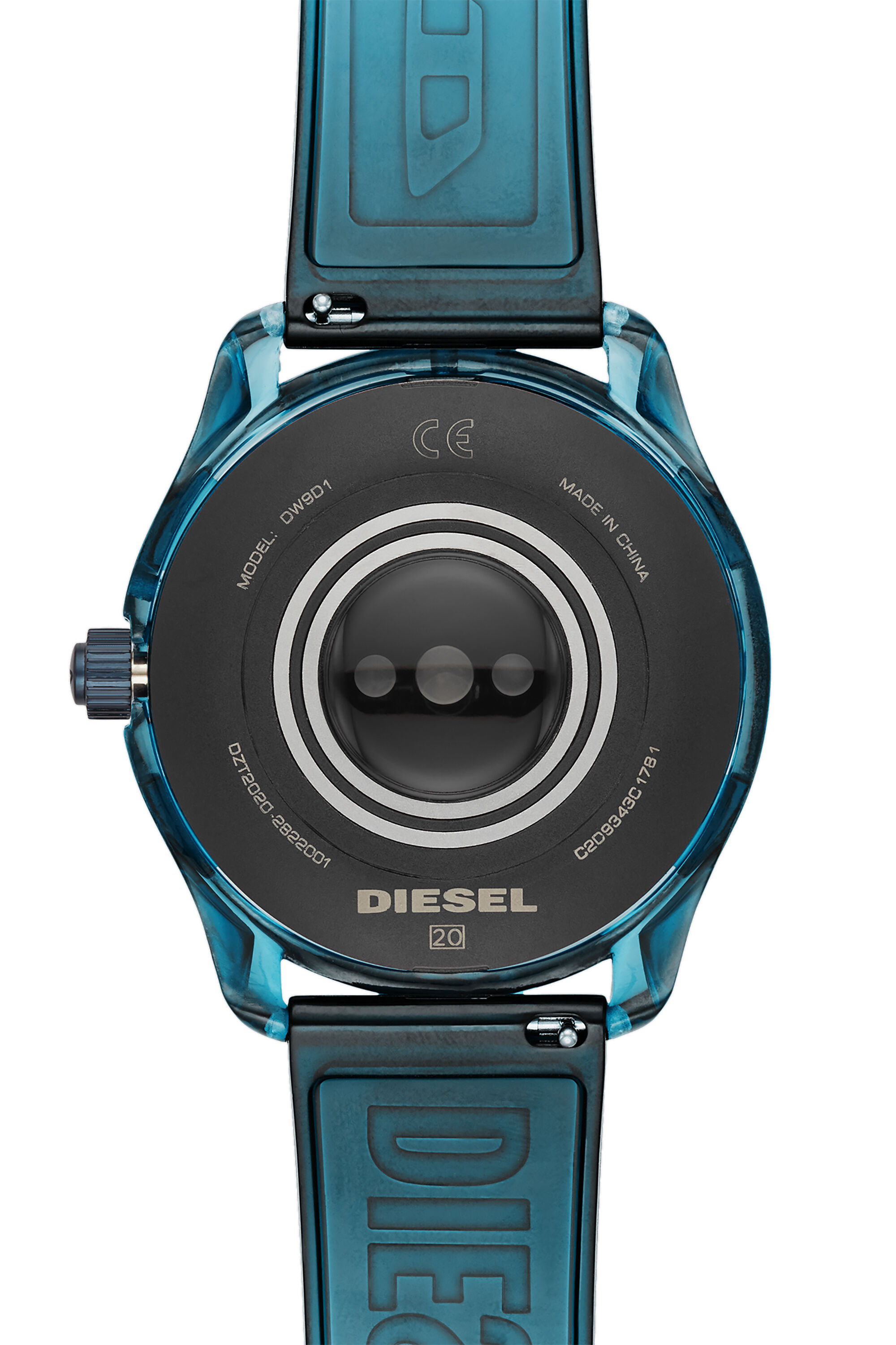 Diesel - DT2020, Montre connectée Diesel On Fadelite - Bleu transparent Homme in Bleu - 4