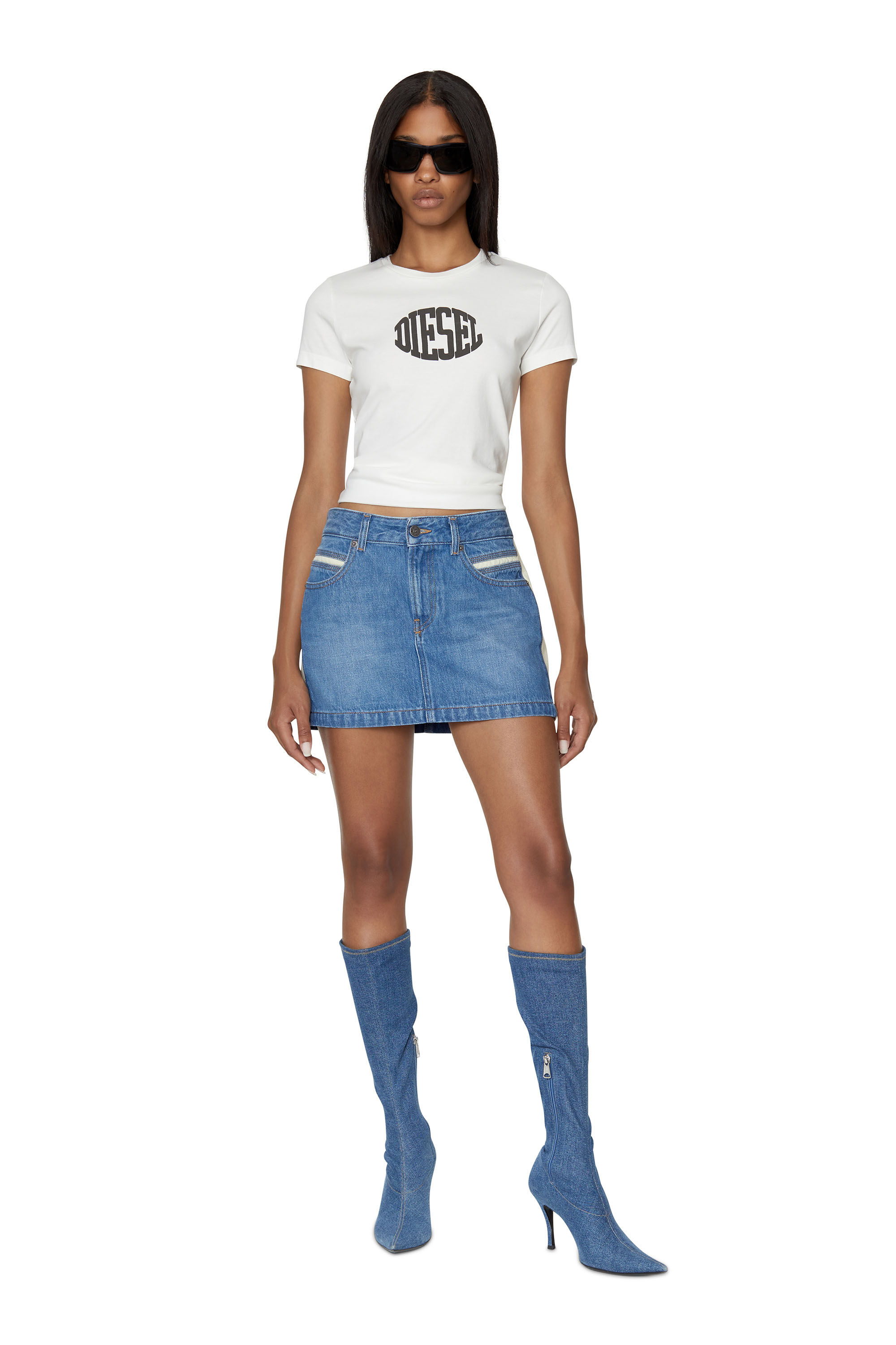 Diesel denim hot sale mini skirt
