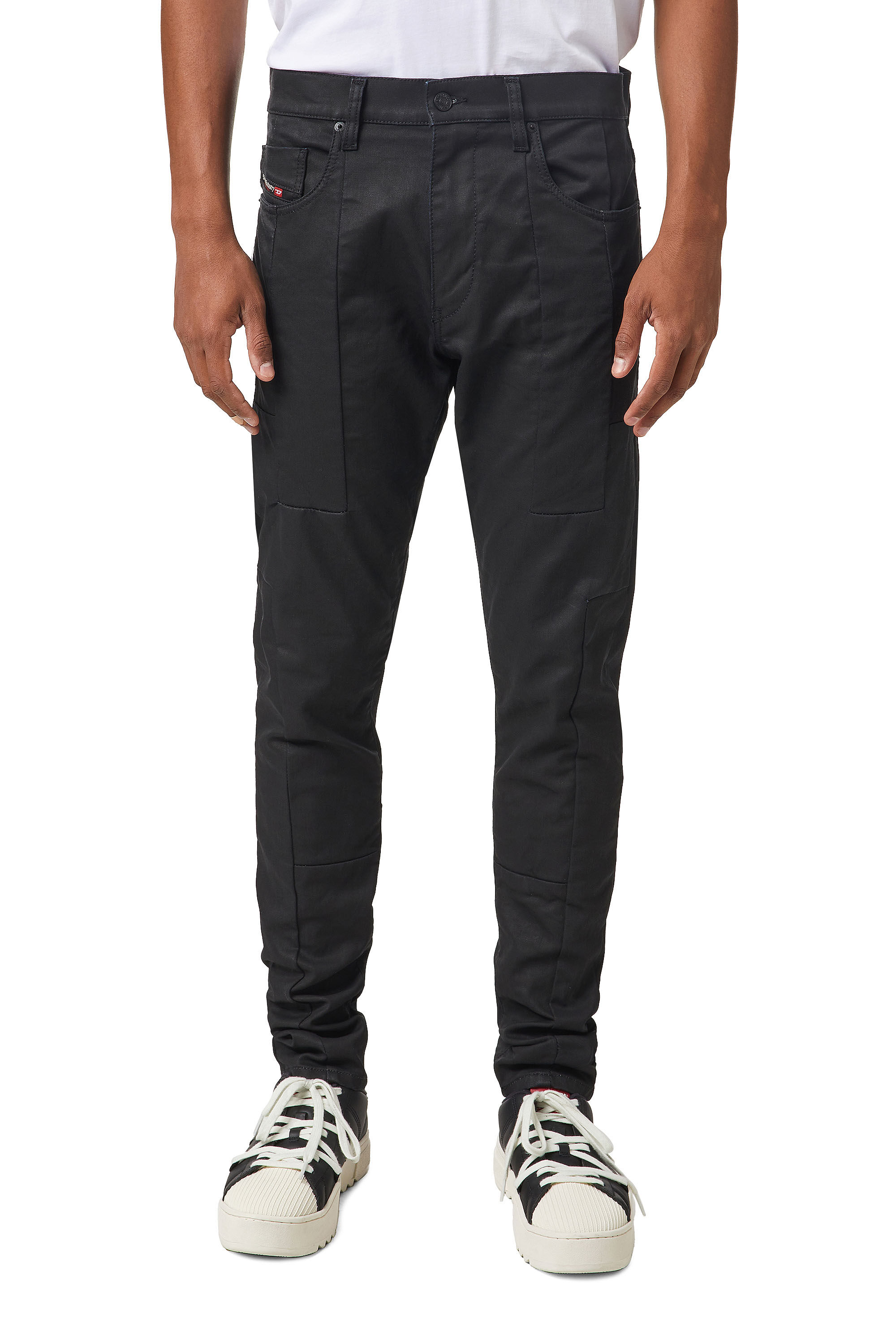 Diesel - Slim D-Strukt JoggJeans® 069YH, Black/Dark Grey - Image 3