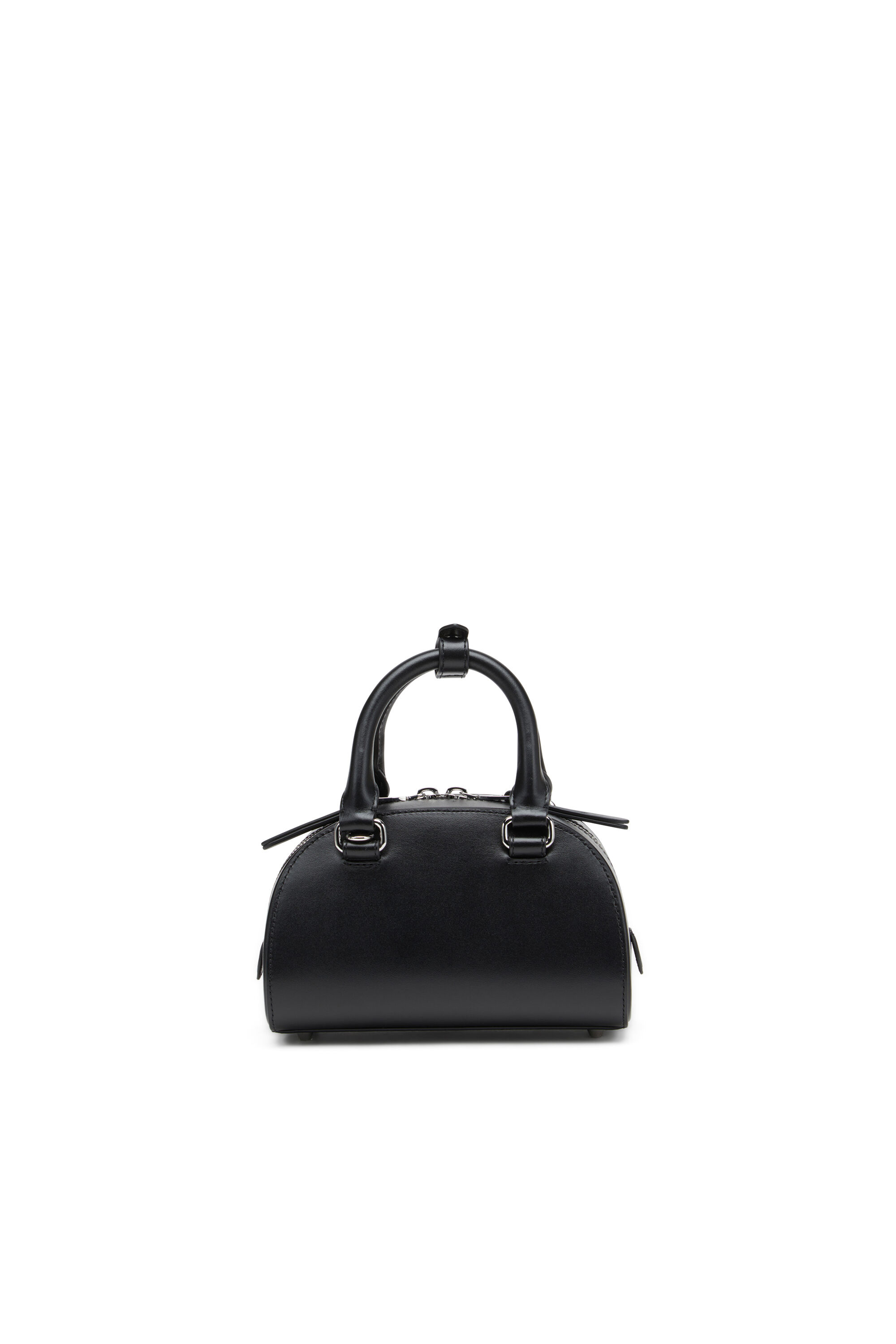 Diesel - 1DR DOME CROSSBODY, Female's Leather mini bowling bag in Black - 3