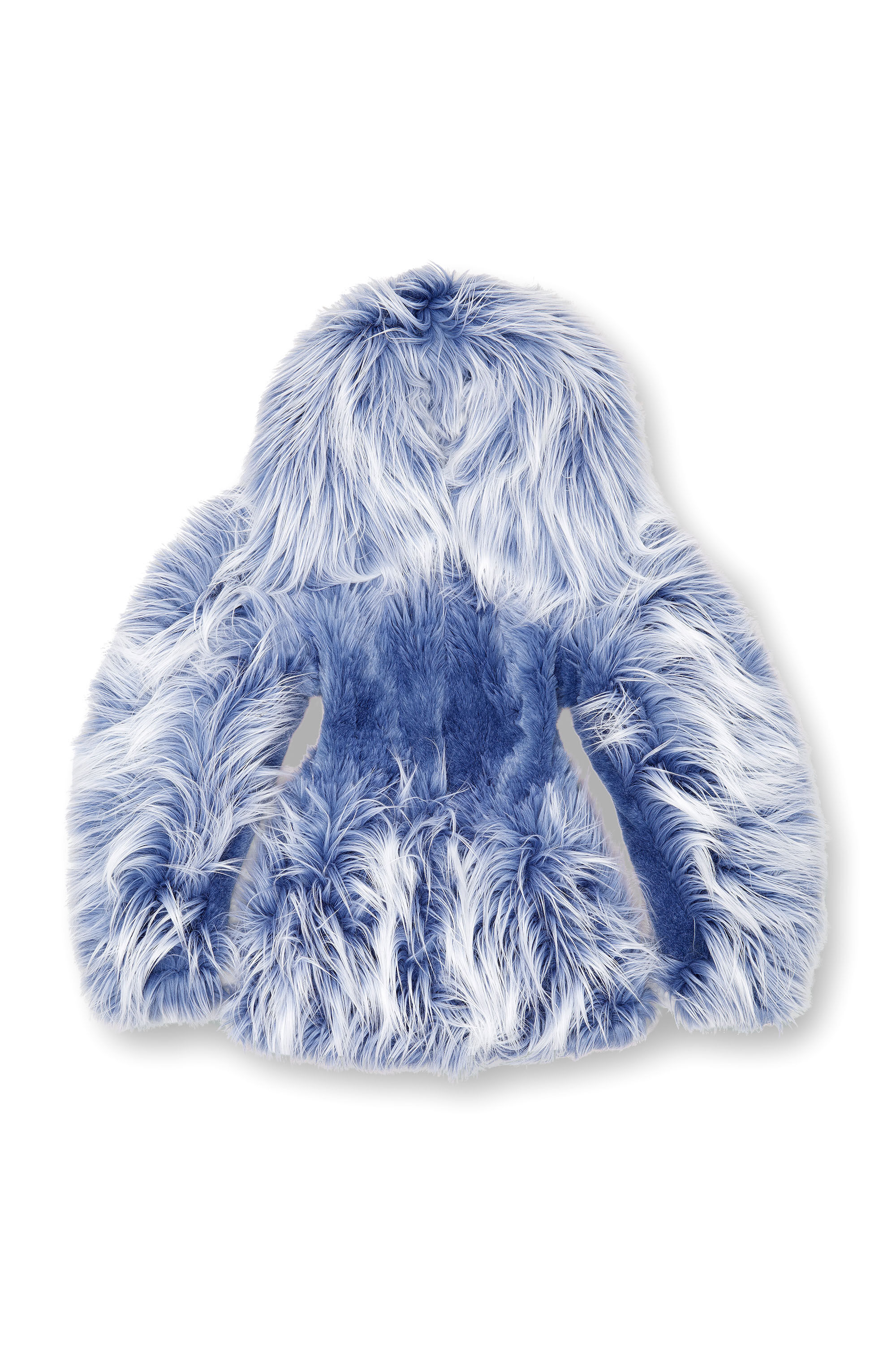 Diesel - W-CABY, Female's Ombré-hair padded monster coat in Blue - 2