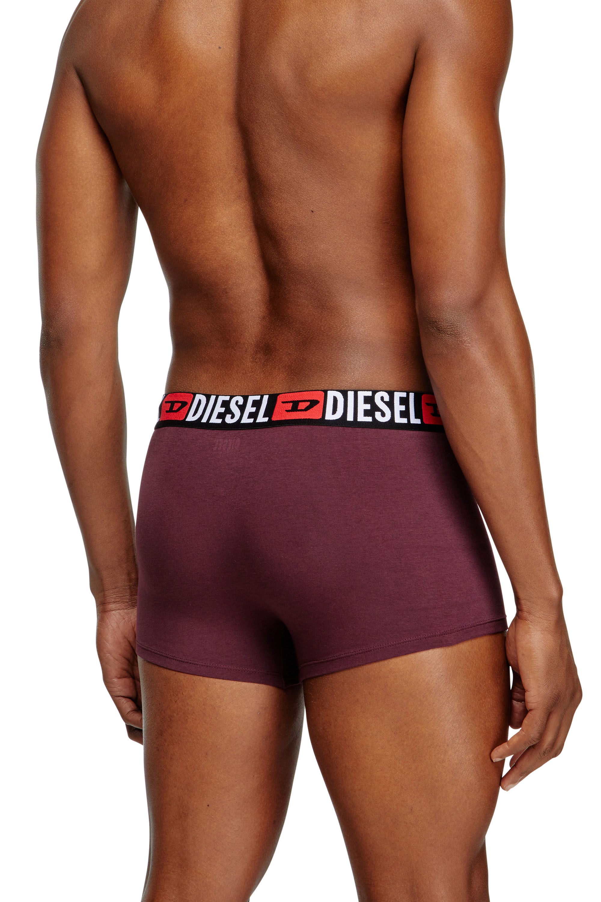 Diesel - UMBX-DAMIENTHREEPACK, Lot de trois boxers avec taille ornée du logo sur toute la surface Homme in Polychrome - 3