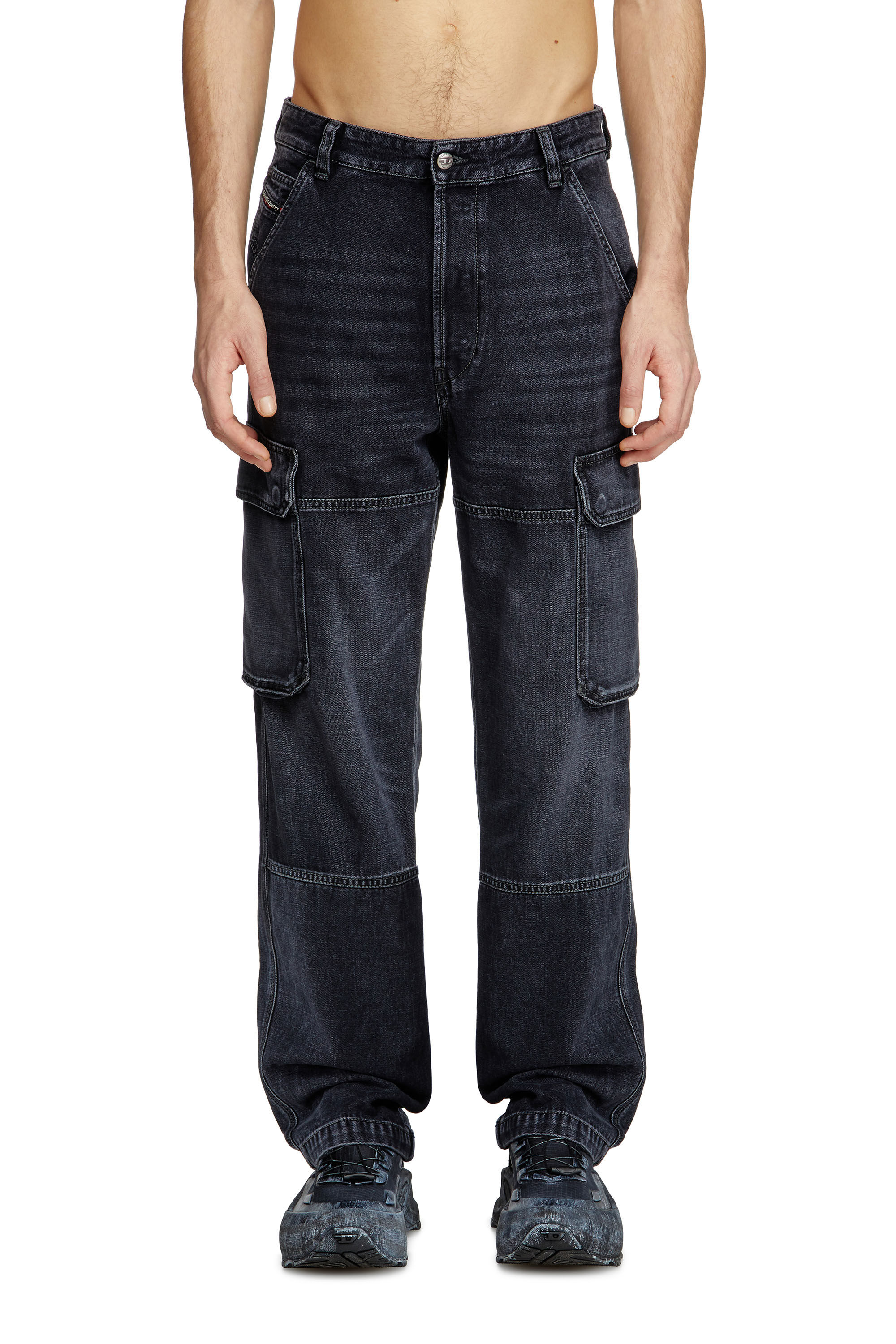 Diesel - Regular Jeans D-Uty 007Z9 Homme, Noir/Gris foncé - Image 3