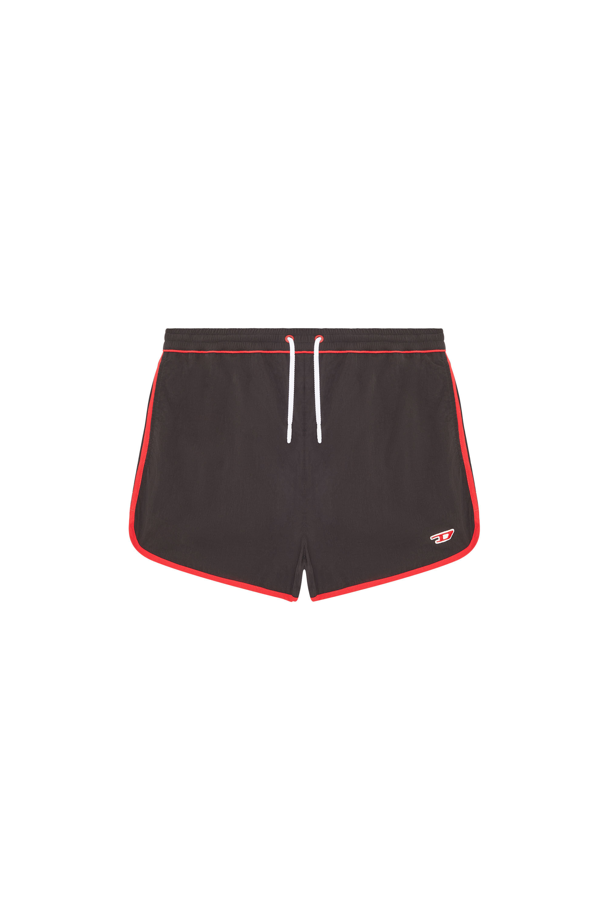 Diesel - BMBX-JESPER, Male's Swim shorts in washed nylon in Black - 1