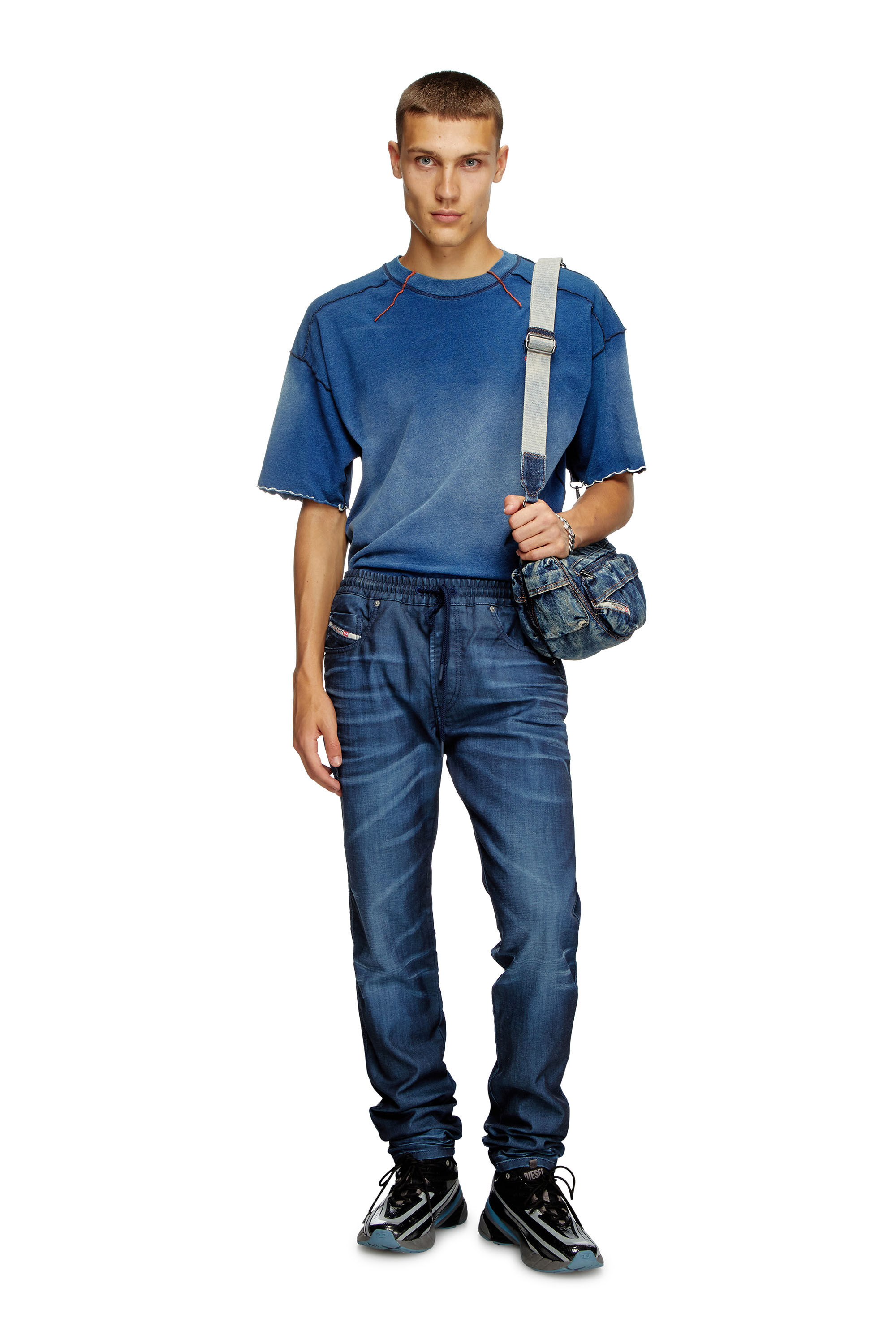 Diesel - Male's Slim 2060 D-Strukt Joggjeans® 068PY, Dark Blue - 1