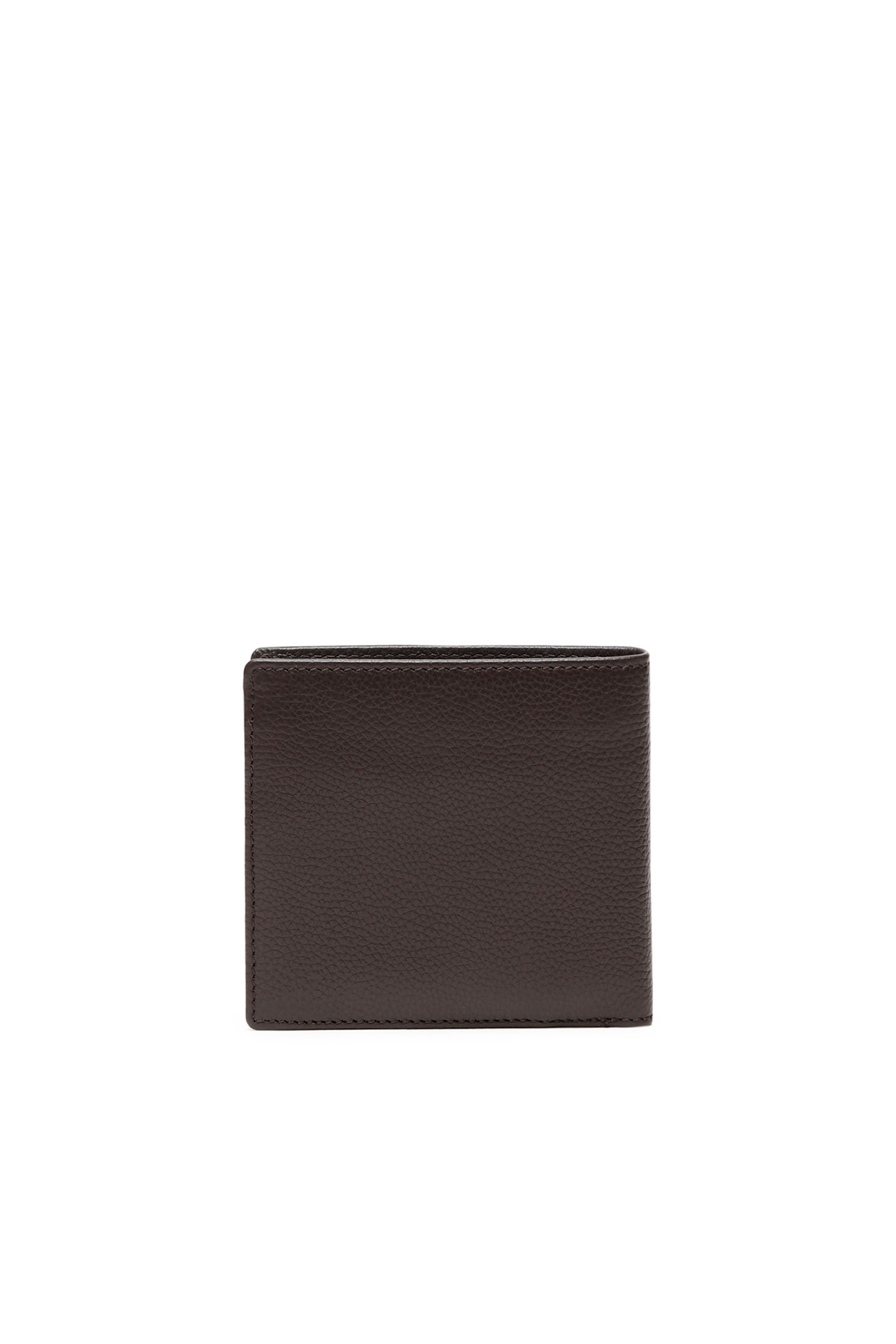 Diesel - BI FOLD COIN S, Male's Bi-fold wallet in grainy leather in Brown - 2