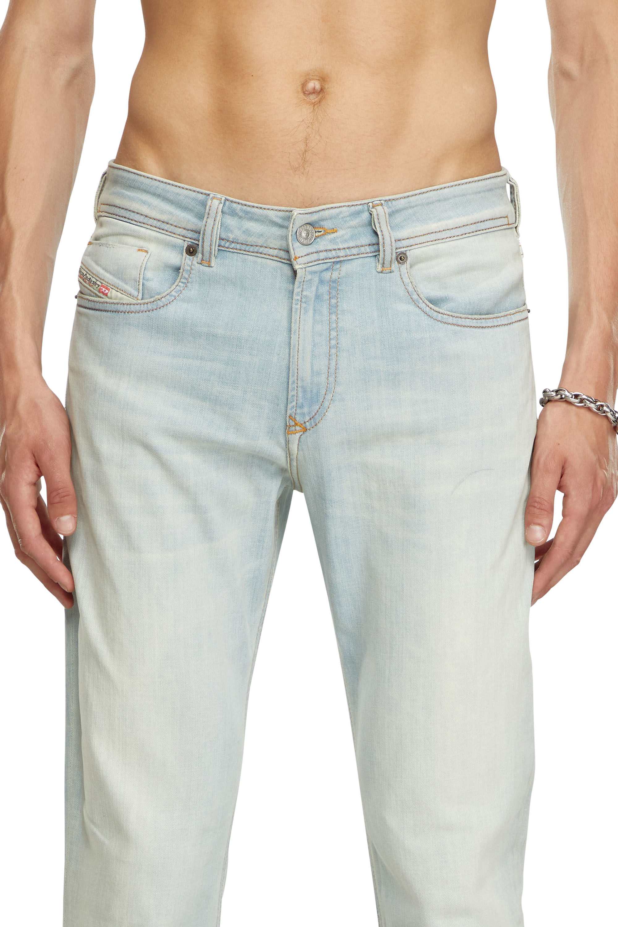 Diesel - Skinny Jeans 1979 Sleenker 09J19 Homme, Bleu Clair - Image 5