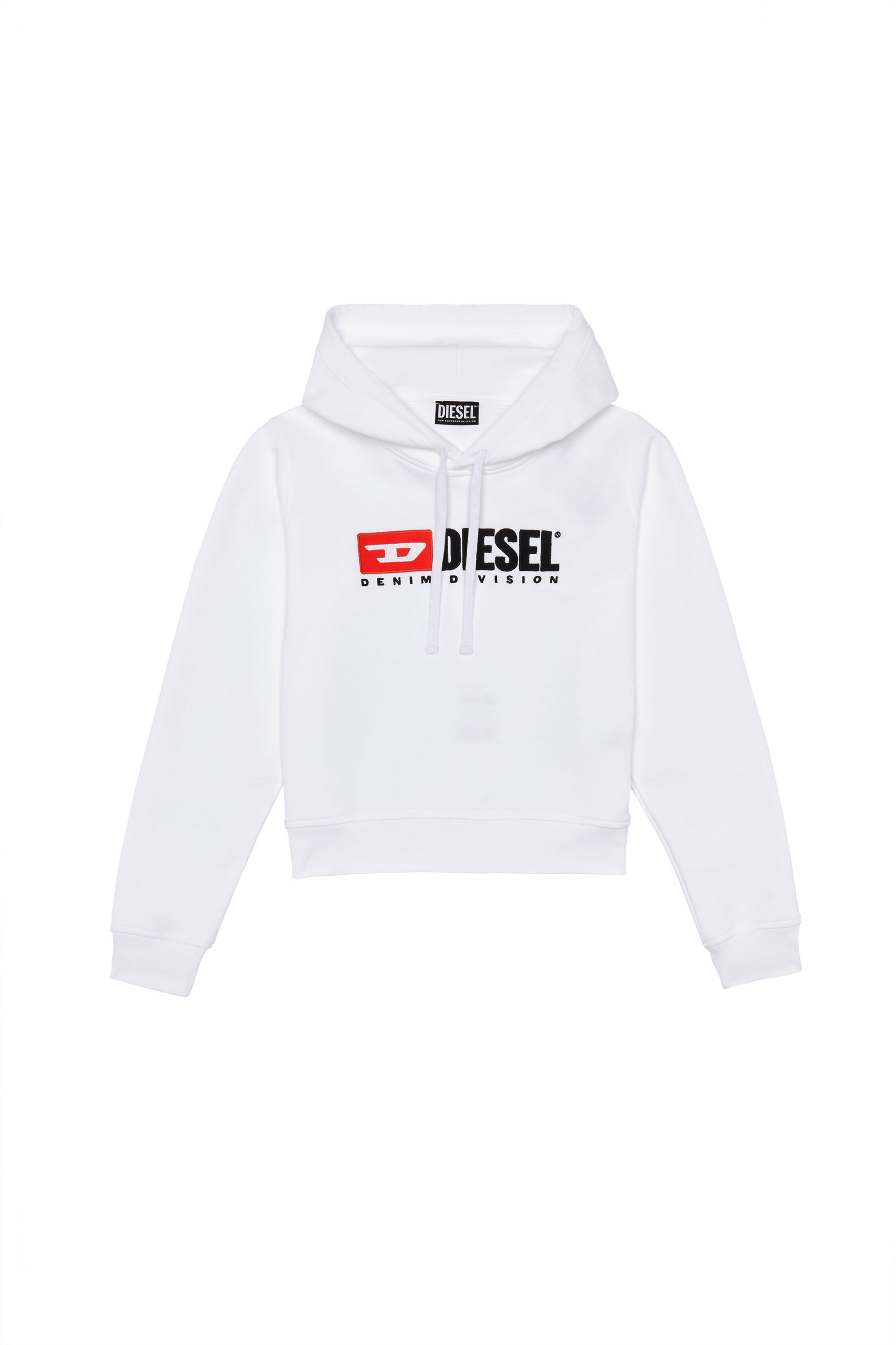 Diesel - F-REGGY-HOOD-DIV, Female's Denim Division hoodie in White - 2