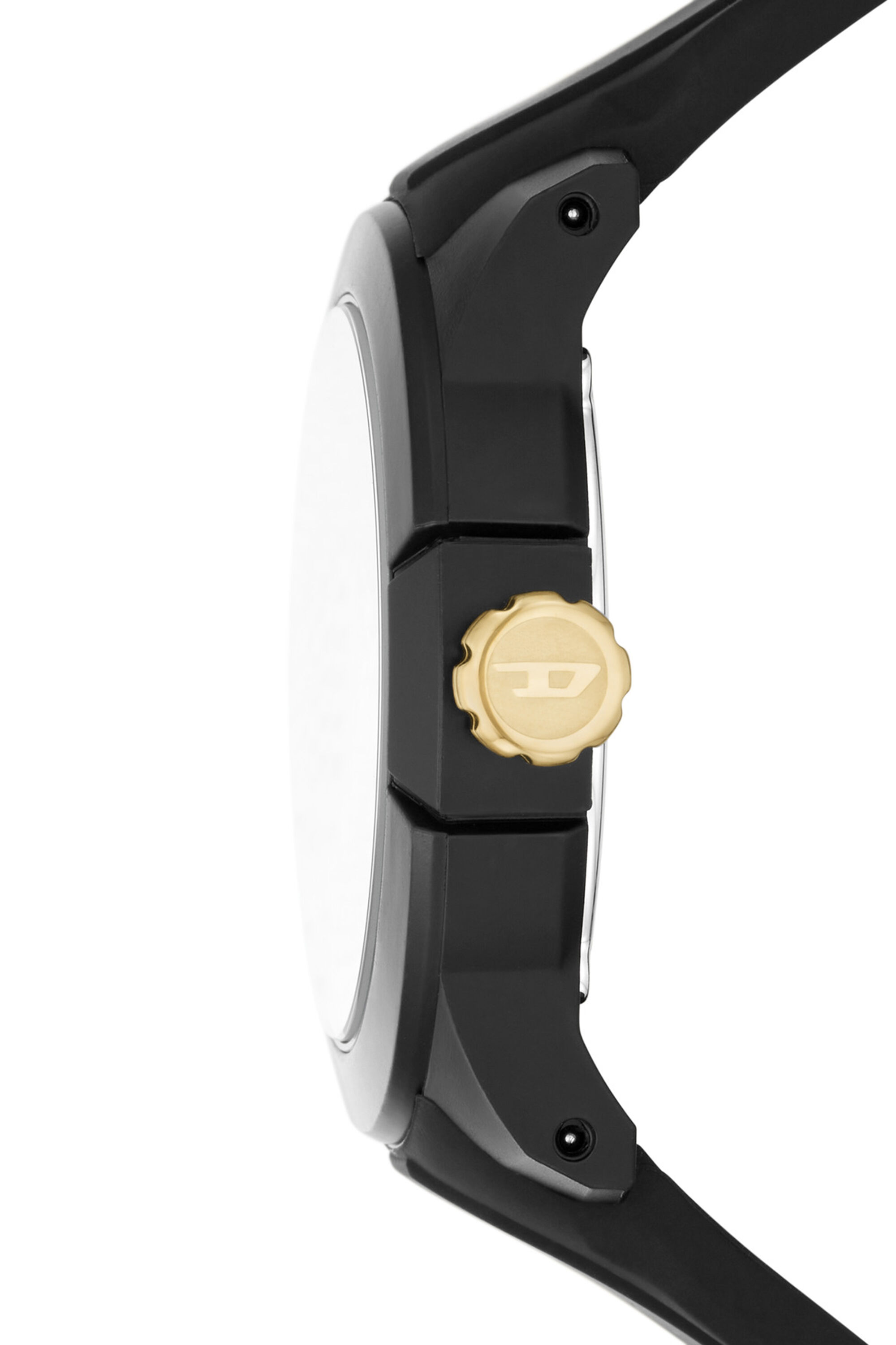 DZ1997: Double Up Black Silicone Watch | Diesel