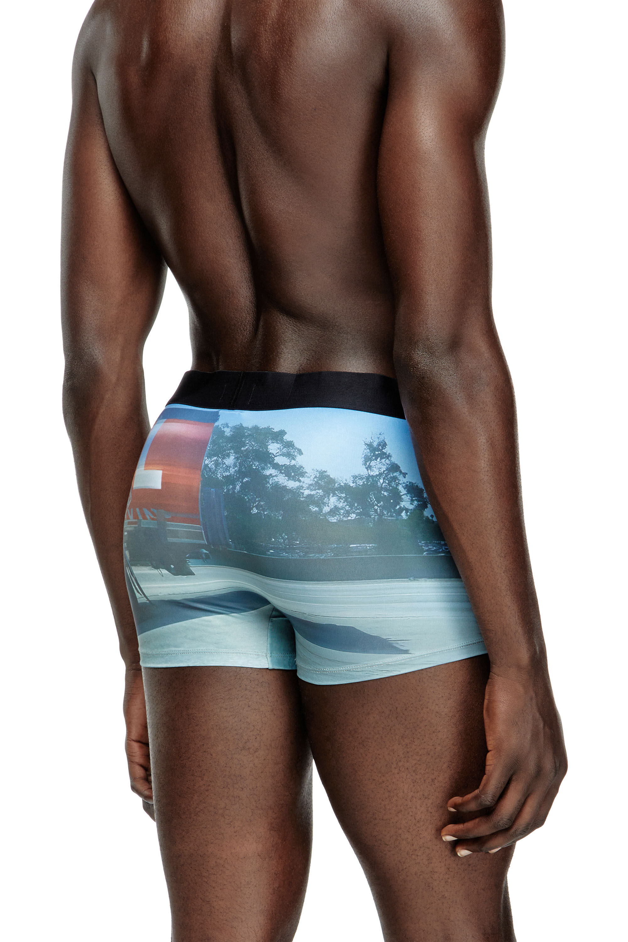 Diesel - DAMIEN-D-POP-40, Male's Boxer briefs with Pop print in Light Blue - 3