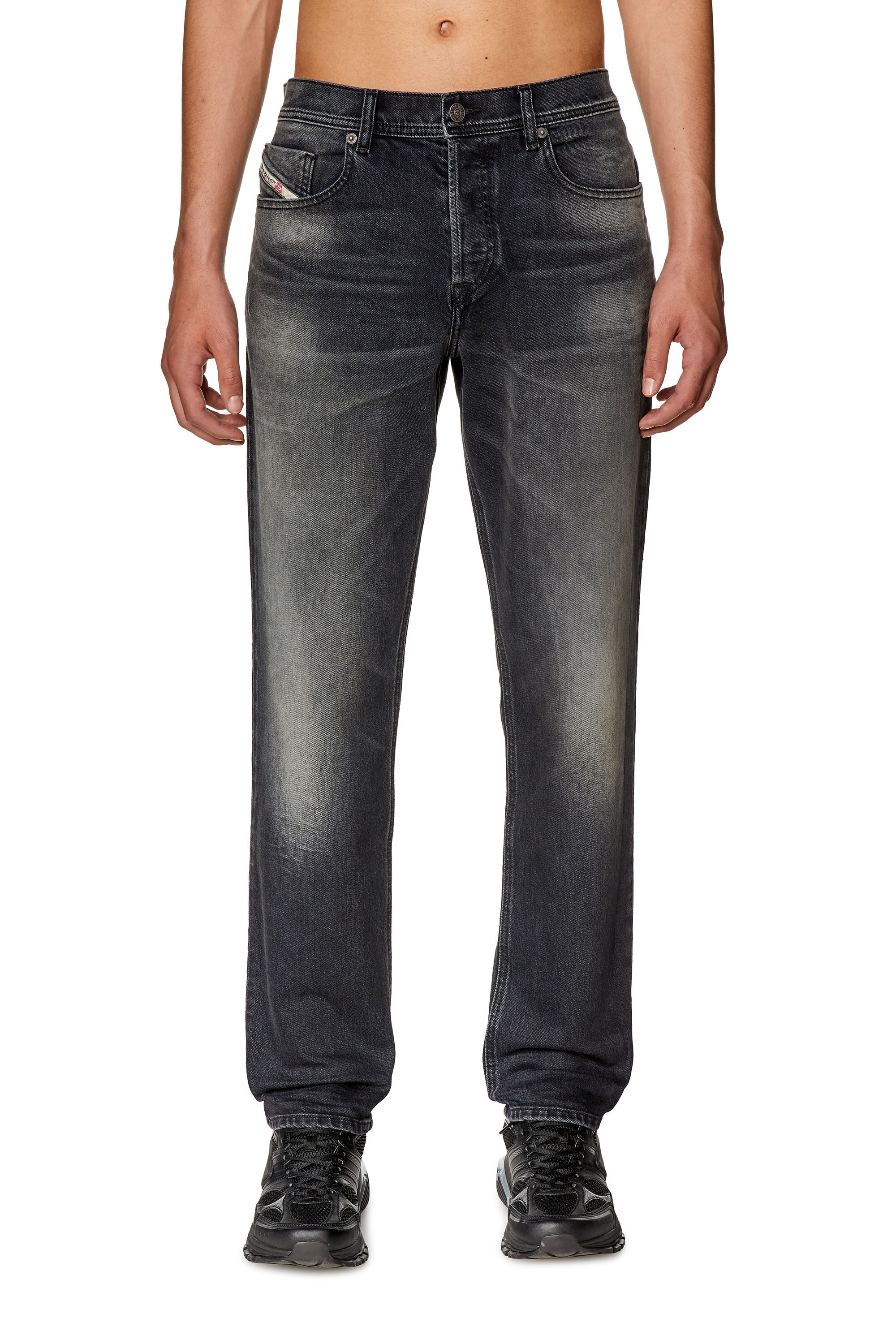 Mens grey sale tapered jeans