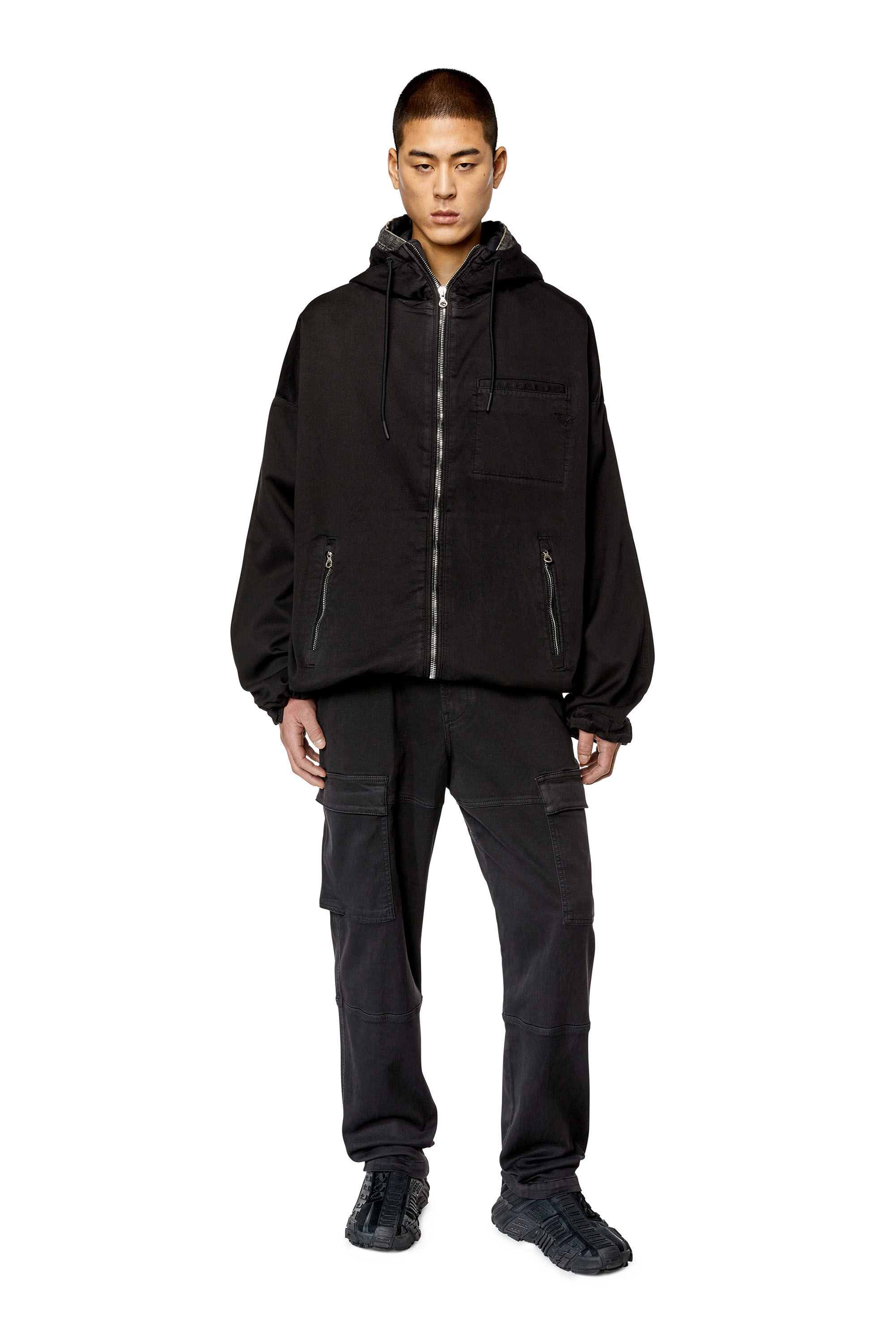 公式の  Men's Hooded Diesel | Black | jacket JoggJeans ジャケット・アウター