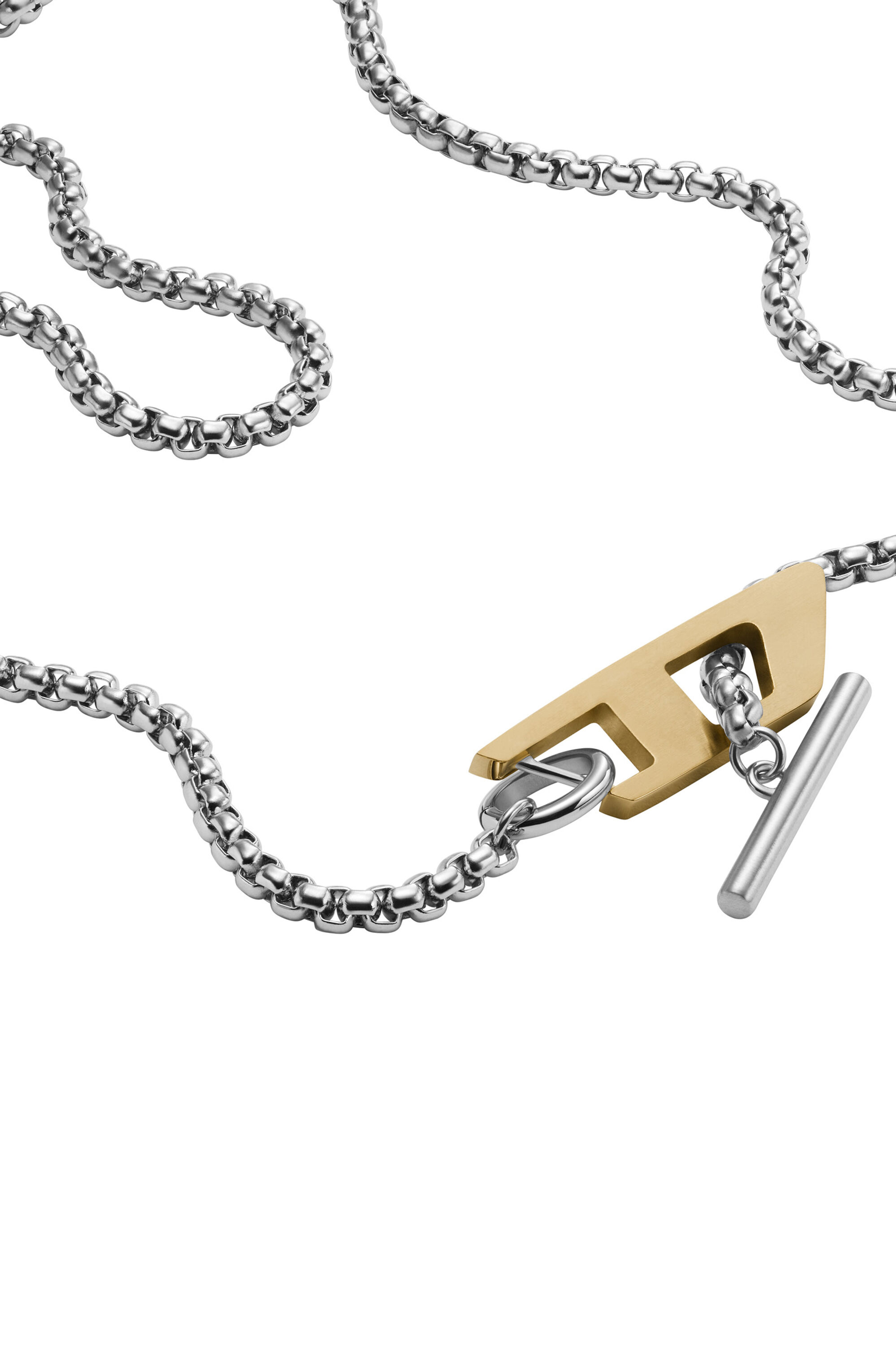 DX1378: Two-Tone Stainless Steel Choker Necklace | Diesel