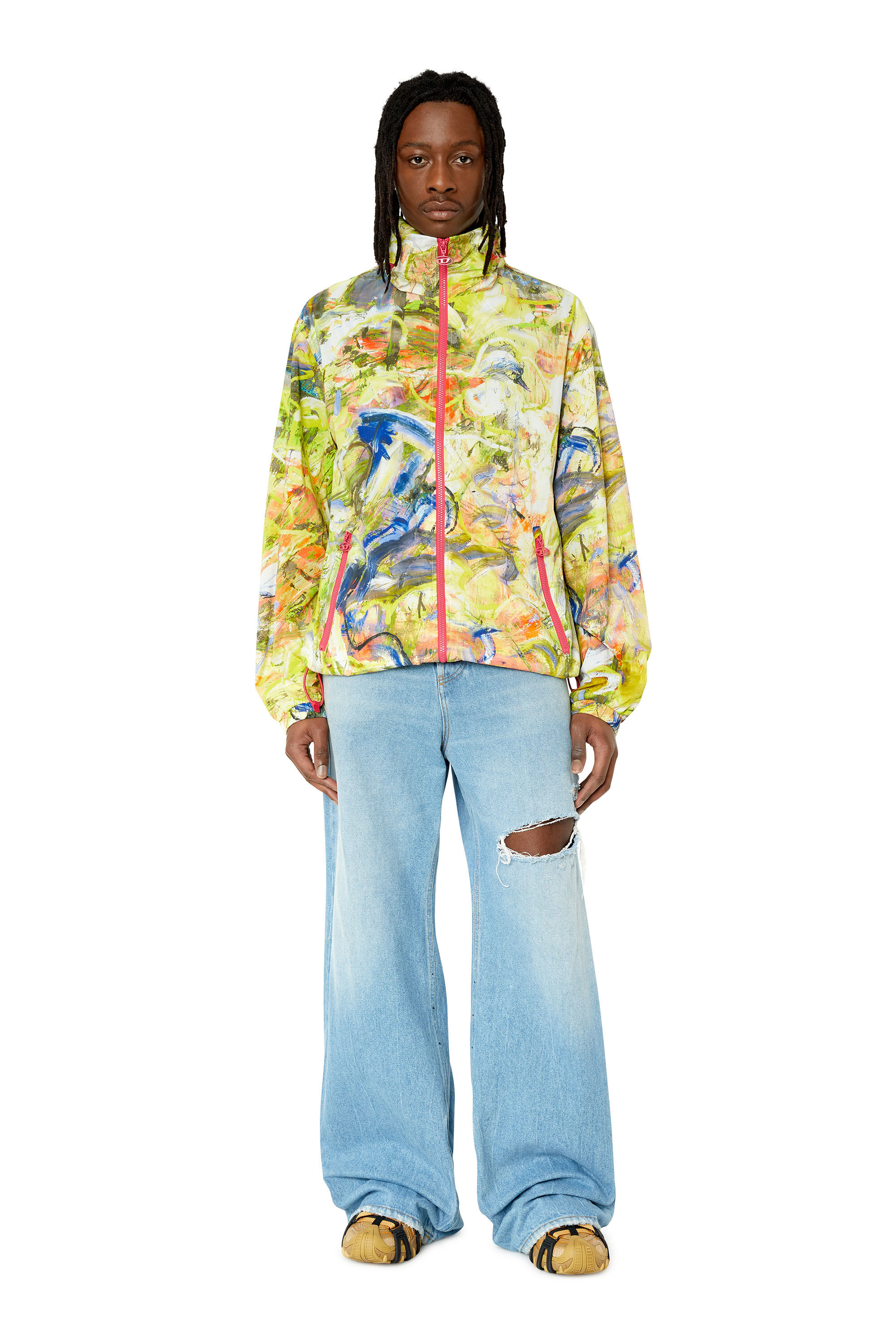Diesel - J-WARREL-PRINT, Blanc/Jaune - Image 1