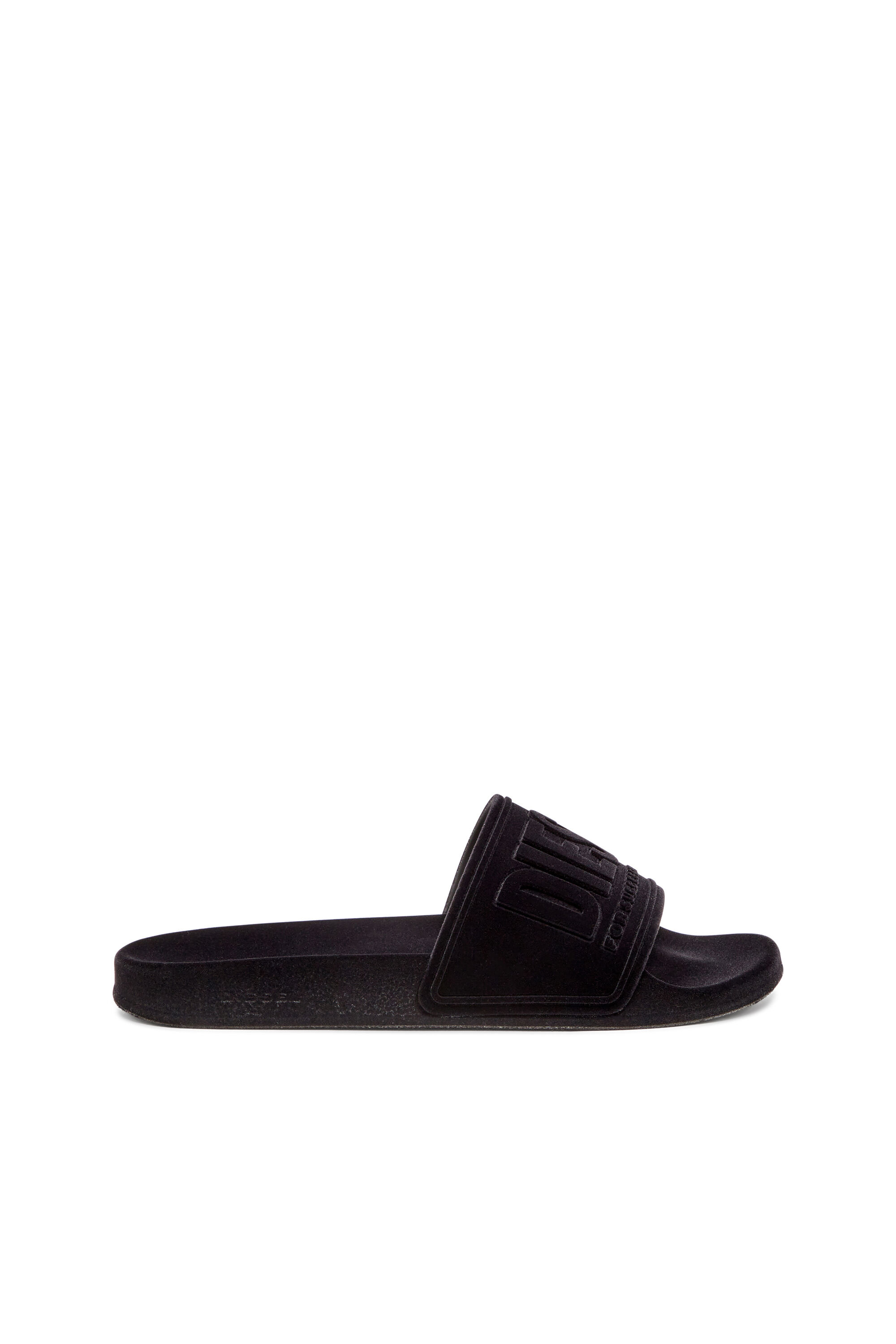 Diesel - SA-MAYEMI CC W, Female's Sa-Mayemi-Pool slides with velvety flocking in Black - 1