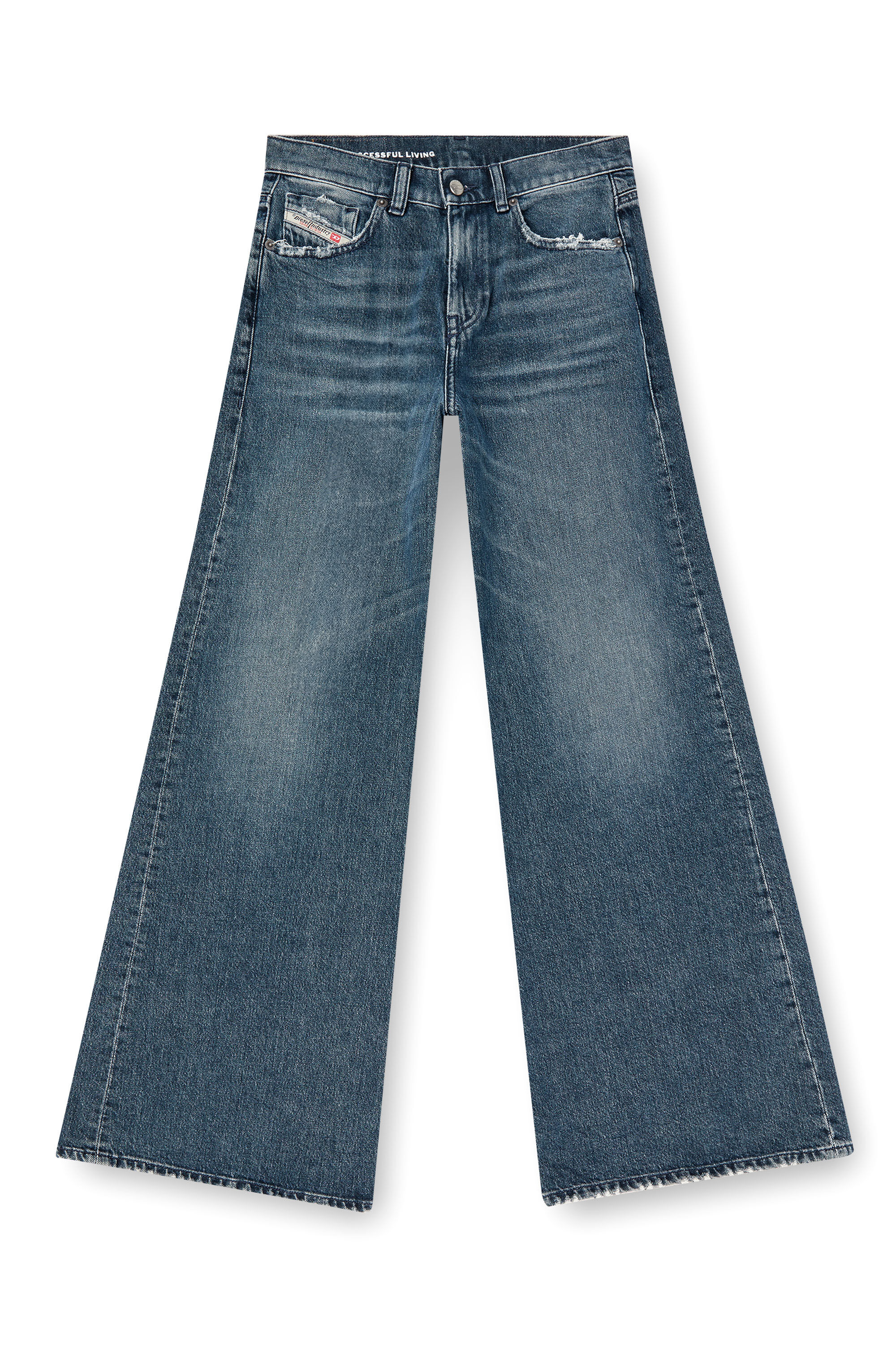 Diesel - Female's Flare Jeans 1978 D-Akemi 007Y7, Medium Blue - 2
