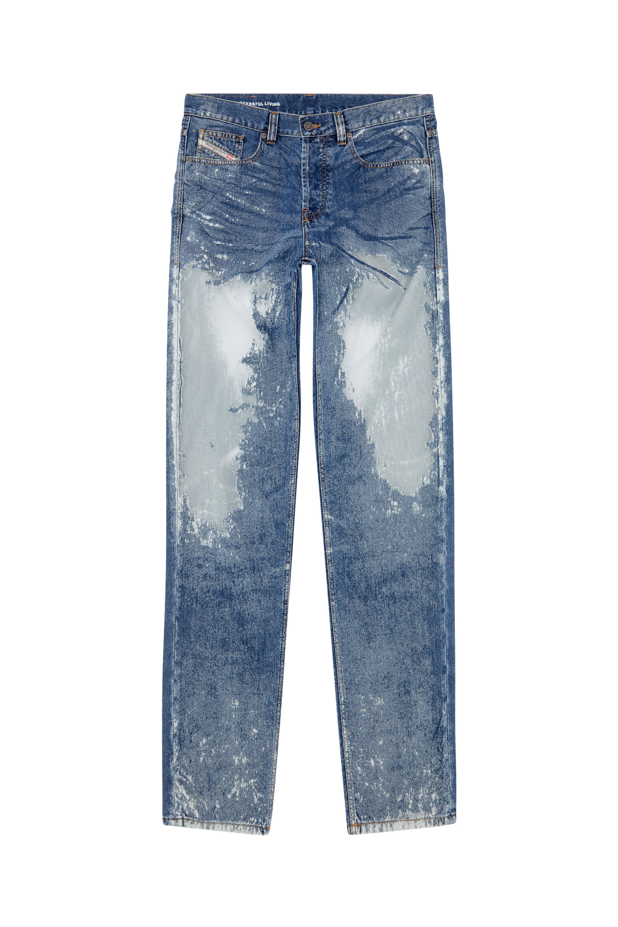 Diesel - Male's Straight Jeans 2010 D-Macs 068JH, Medium Blue - 2