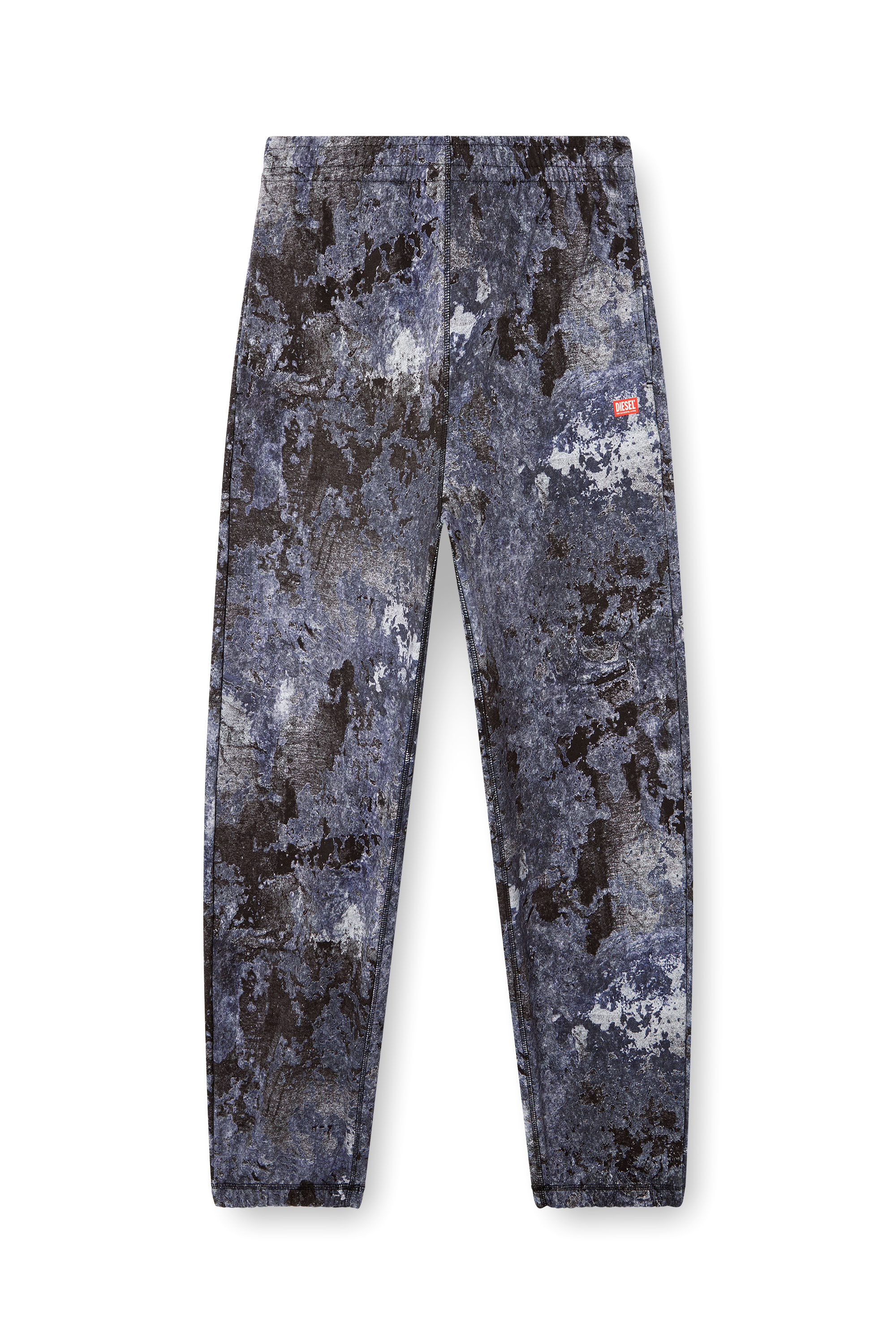 Diesel - P-MARKY-R2, Male's Sweatpants with marble wash treatment in Blue - 2