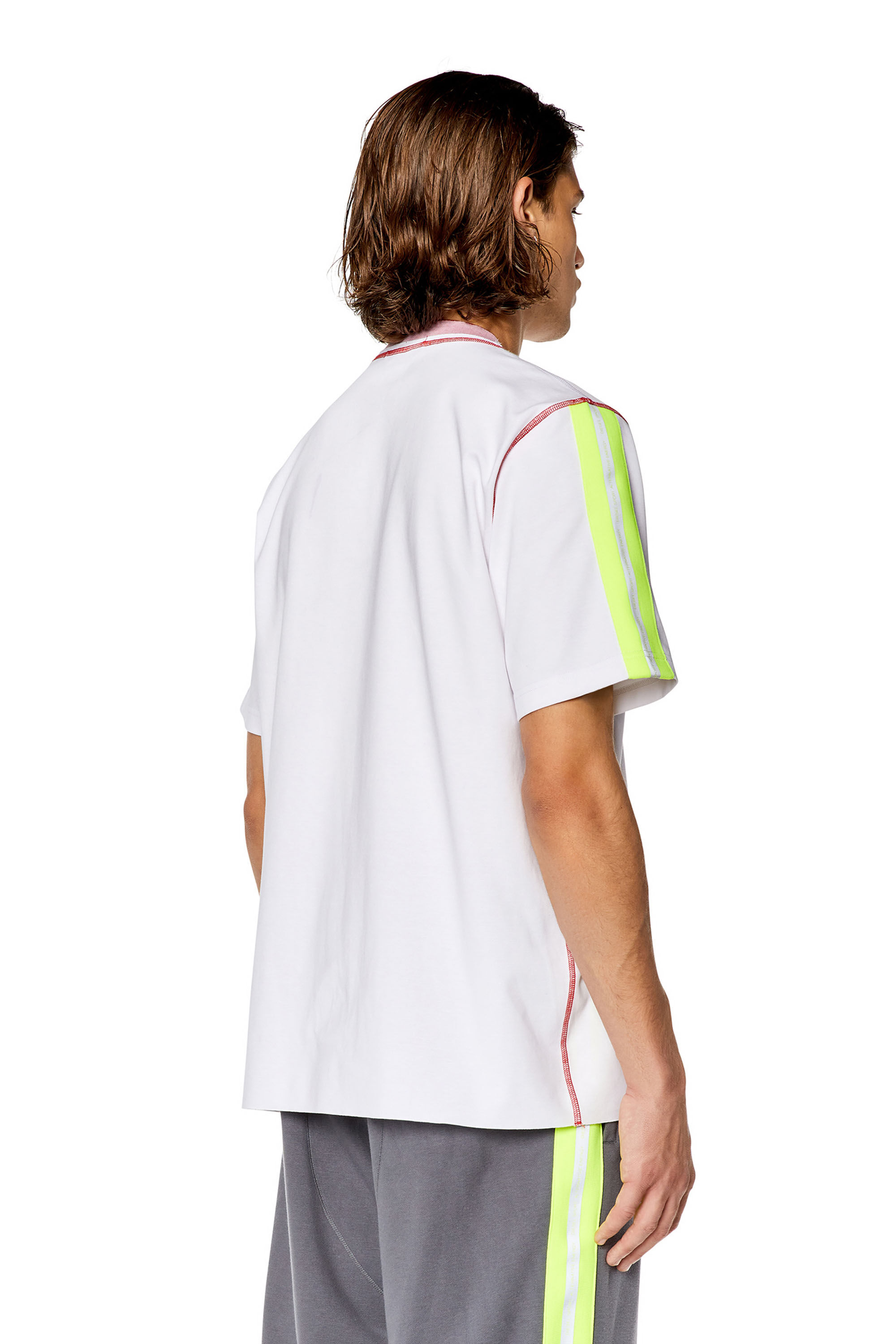Diesel - AMTEE-NILO-HT03, Homme T-shirt avec bandes réfléchissantes in Polychrome - Image 4