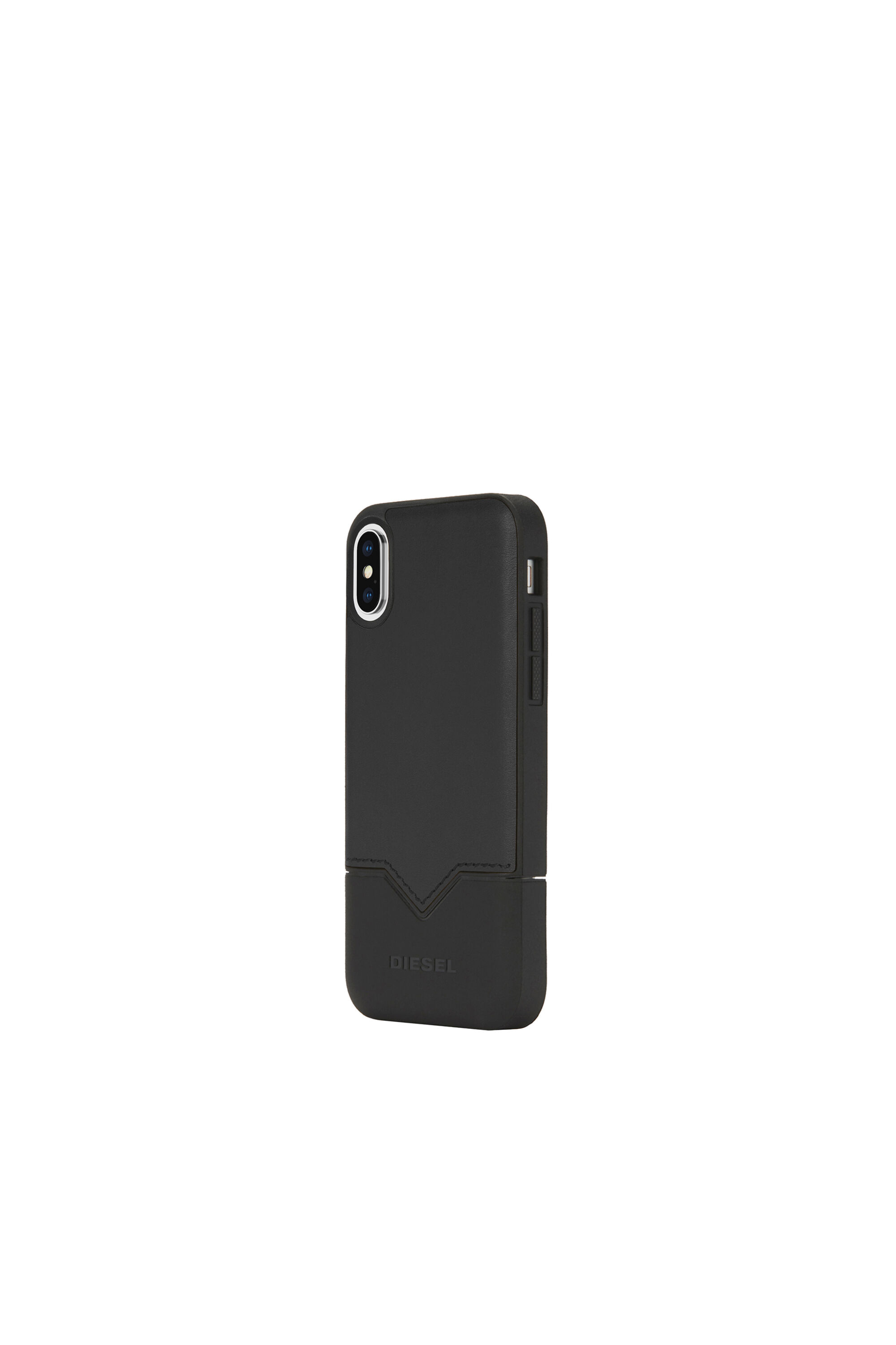 Diesel - CREDIT CARD IPHONE X CASE, Coque avec emplacement carte de crédit, iPhone X Mixte in Noir - 1
