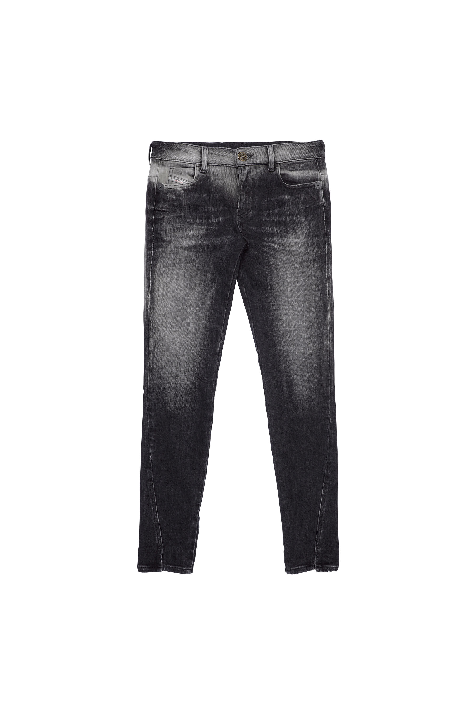 Diesel - D-Jevel 09B18 Slim Jeans, Black/Dark Grey - Image 2