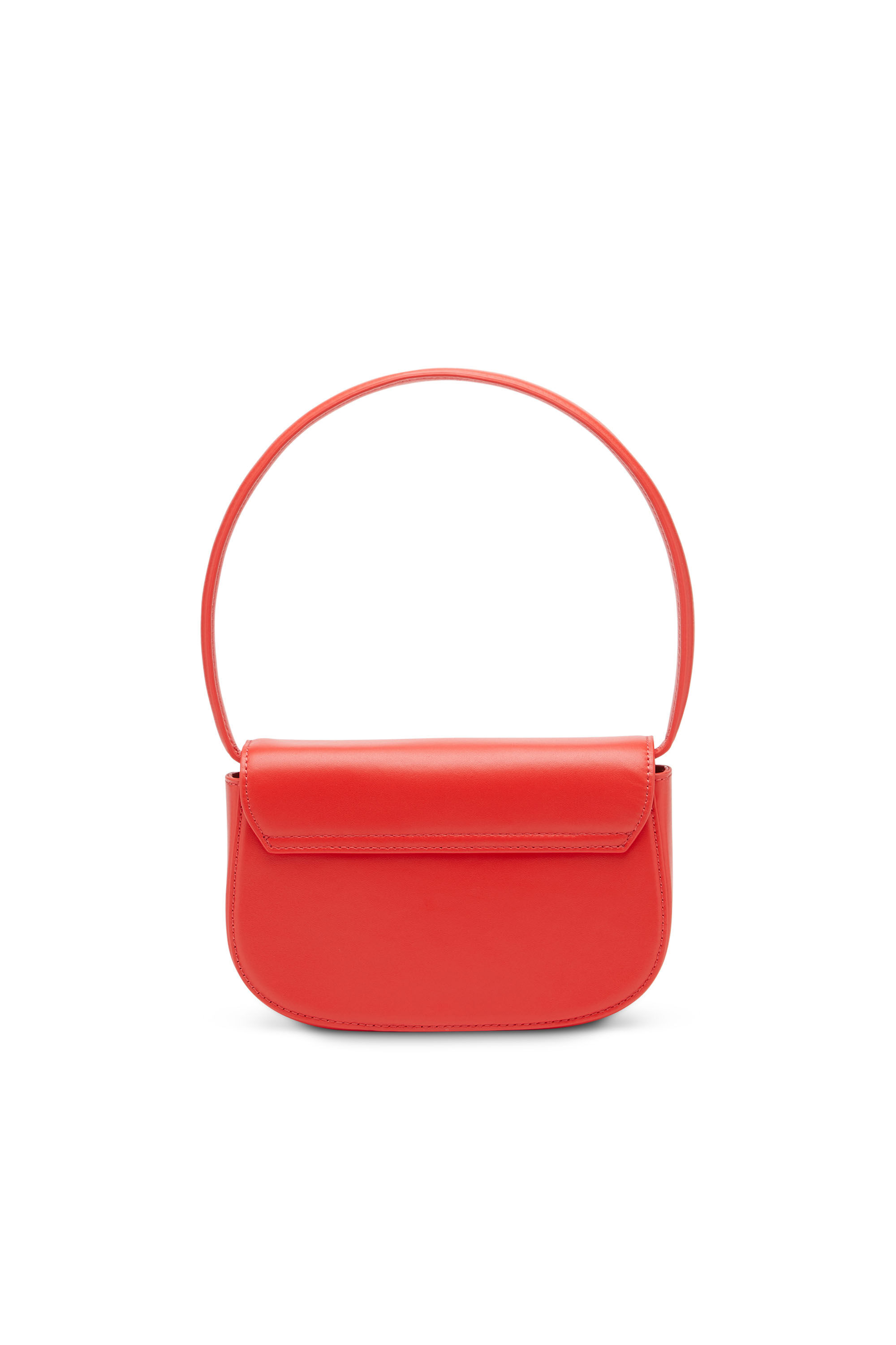 Red leather shoulder bag online