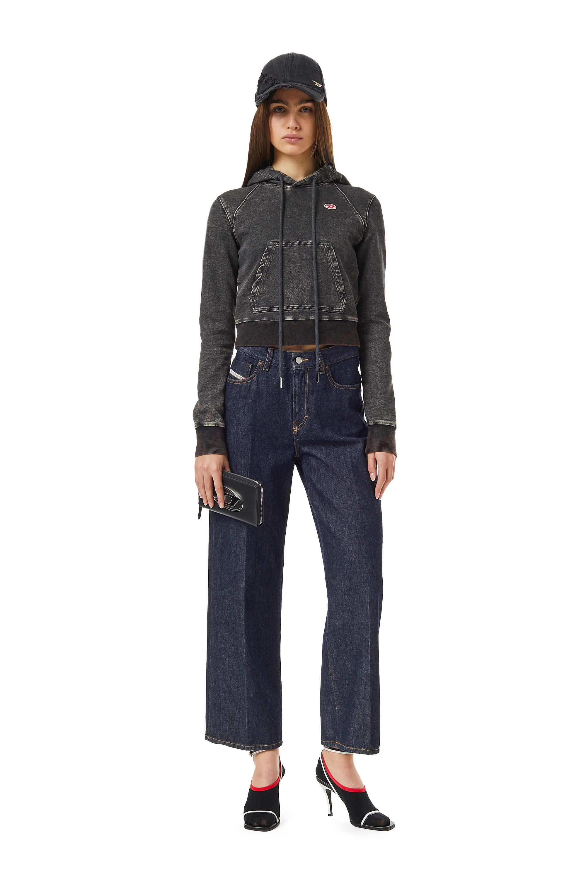 Diesel - Bootcut and Flare Jeans 2000 Widee Z9C02, Female's Bootcut and Flare Jeans - 2000 Widee in Dark Blue - 1