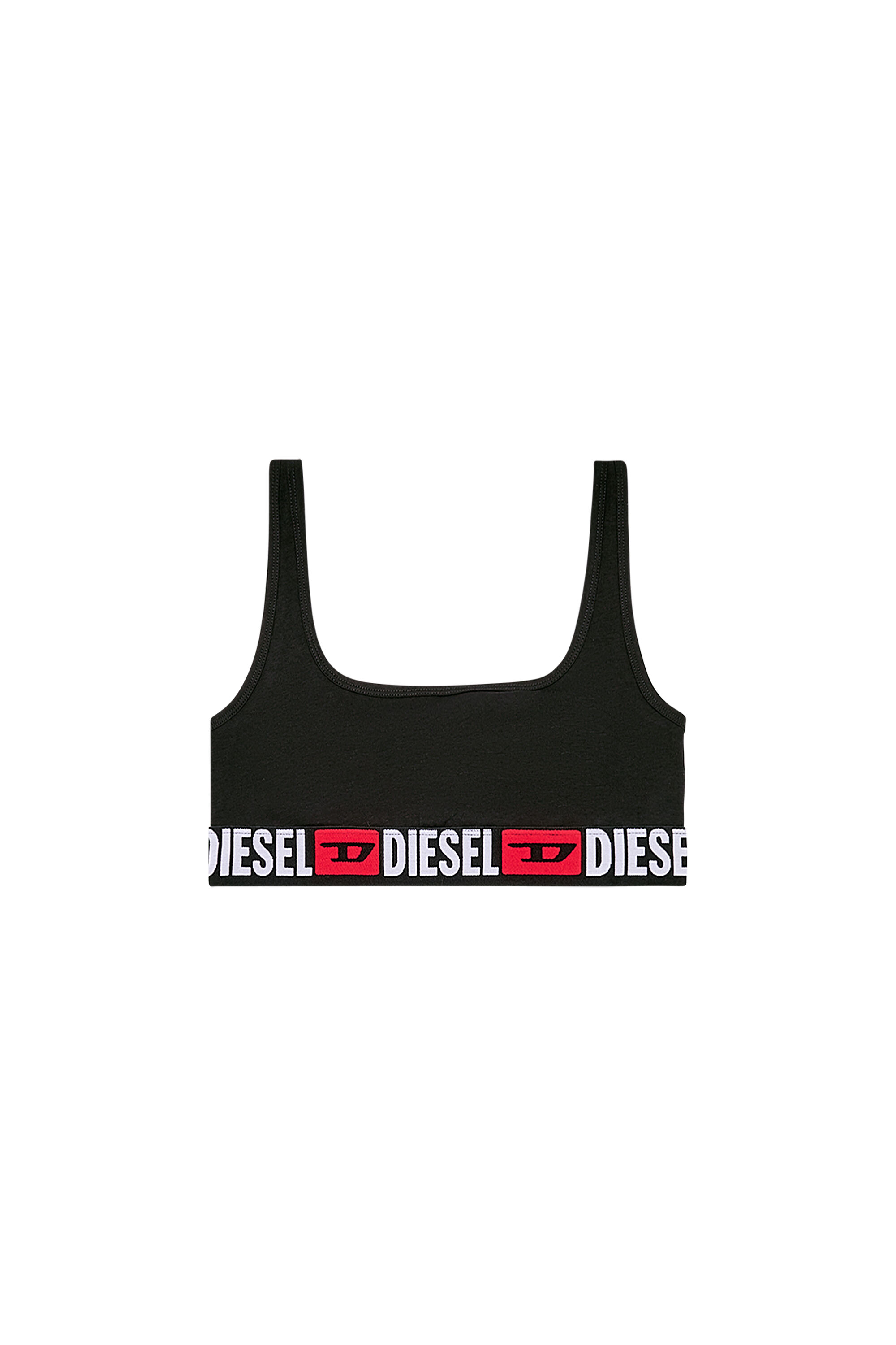 Diesel - UFSB-ORIBA, Female's Bralette with logo band in Black - 6
