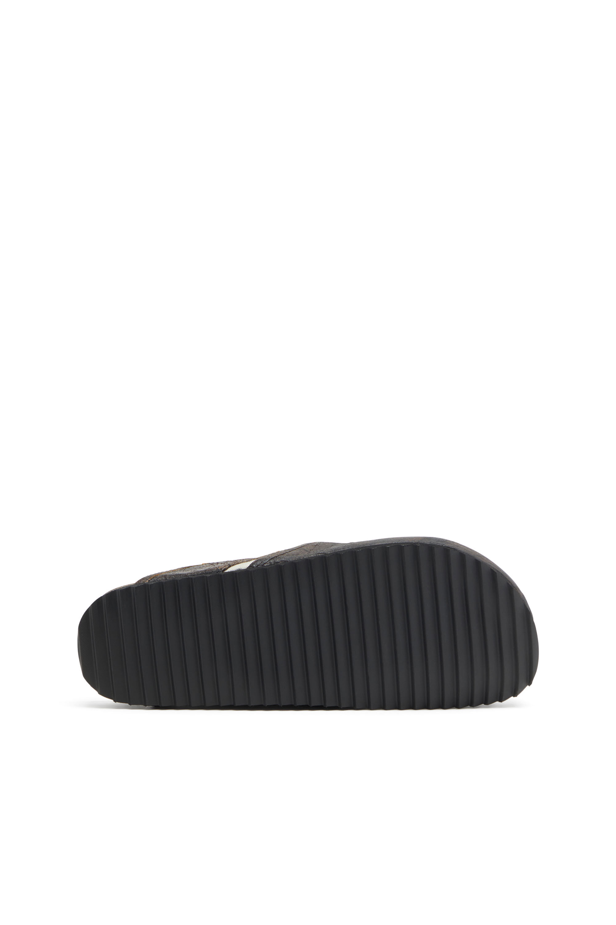 Diesel - D-WOODSTOCK SLIP-ON, Male's D-Woodstock-Clogs in crackle-effect suede in Brown - 5