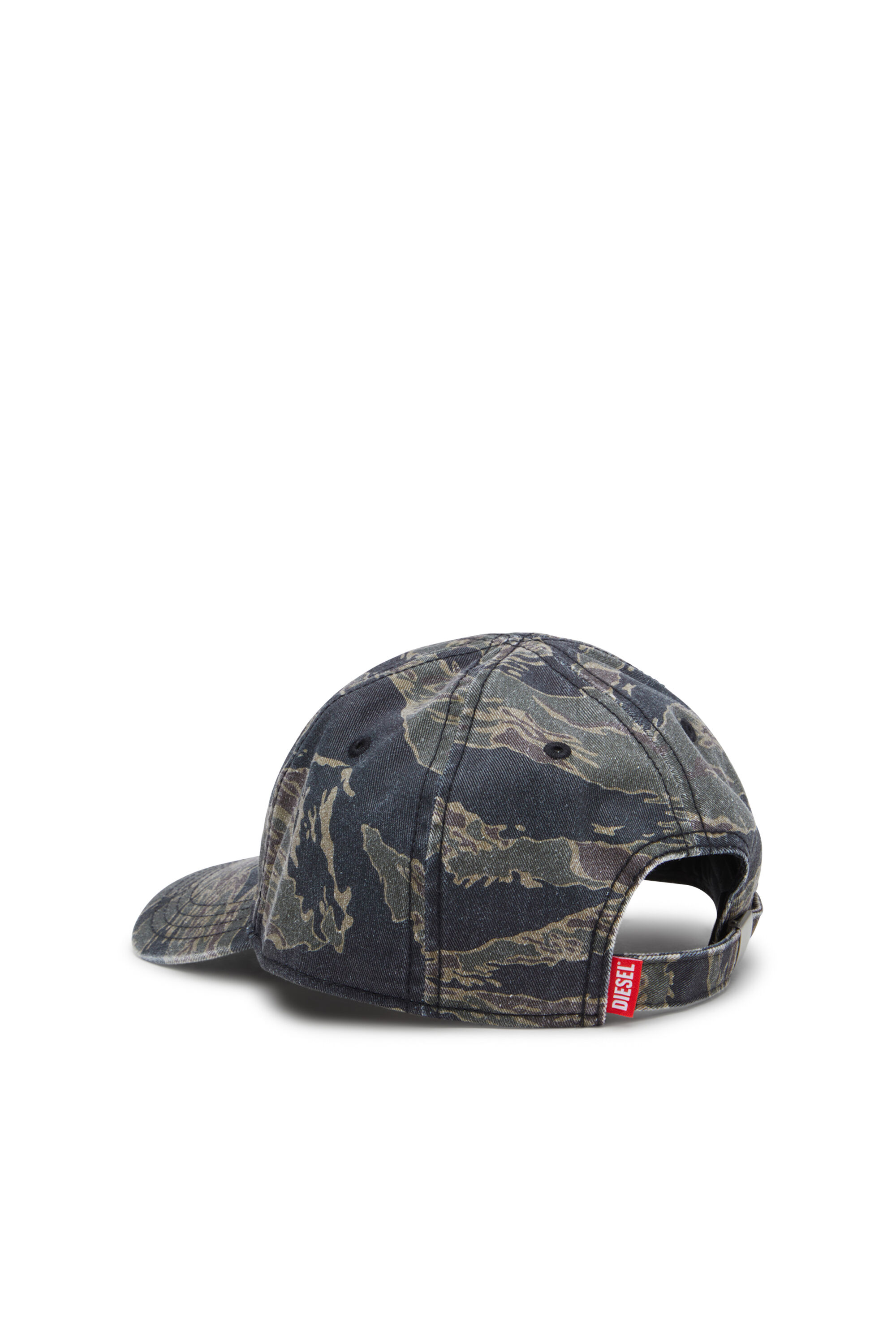 Diesel - C-VADO, Casquette de baseball avec imprimé camouflage Homme in Vert - 2