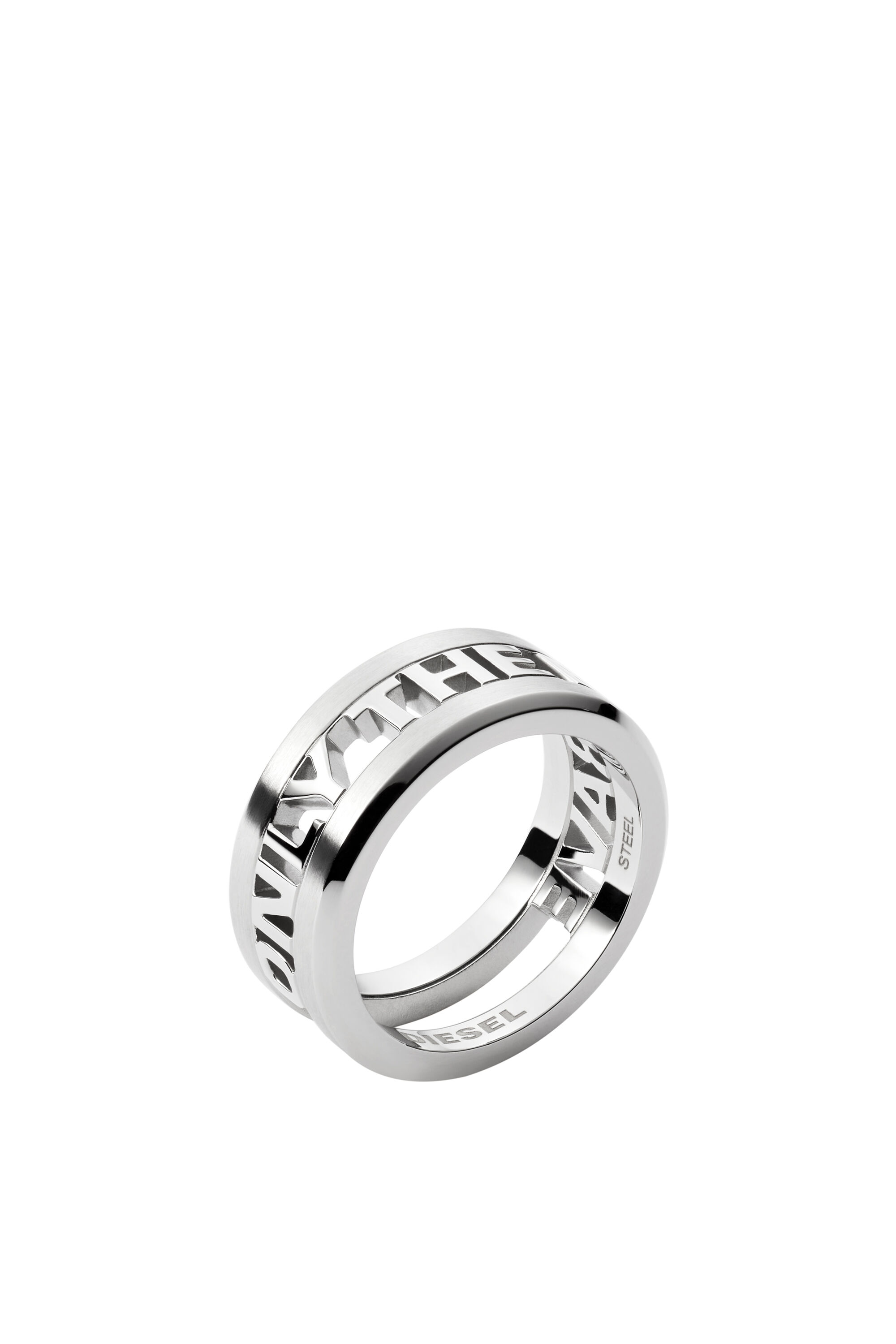 Diesel - DX1332, Male's Stainless Steel Band Ring in Silver - 1