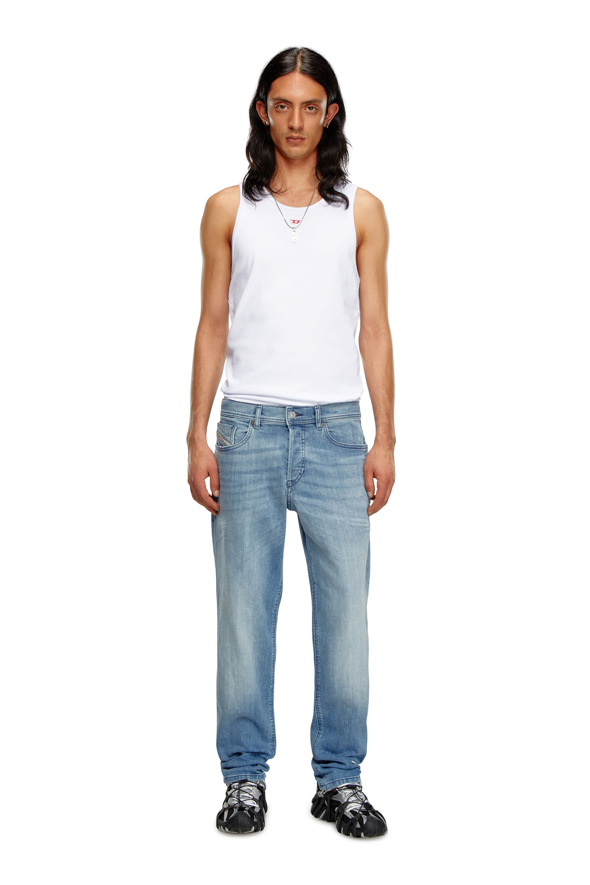 Diesel - Male's Tapered Jeans 2023 D-Finitive 0GRDI, Light Blue - 1