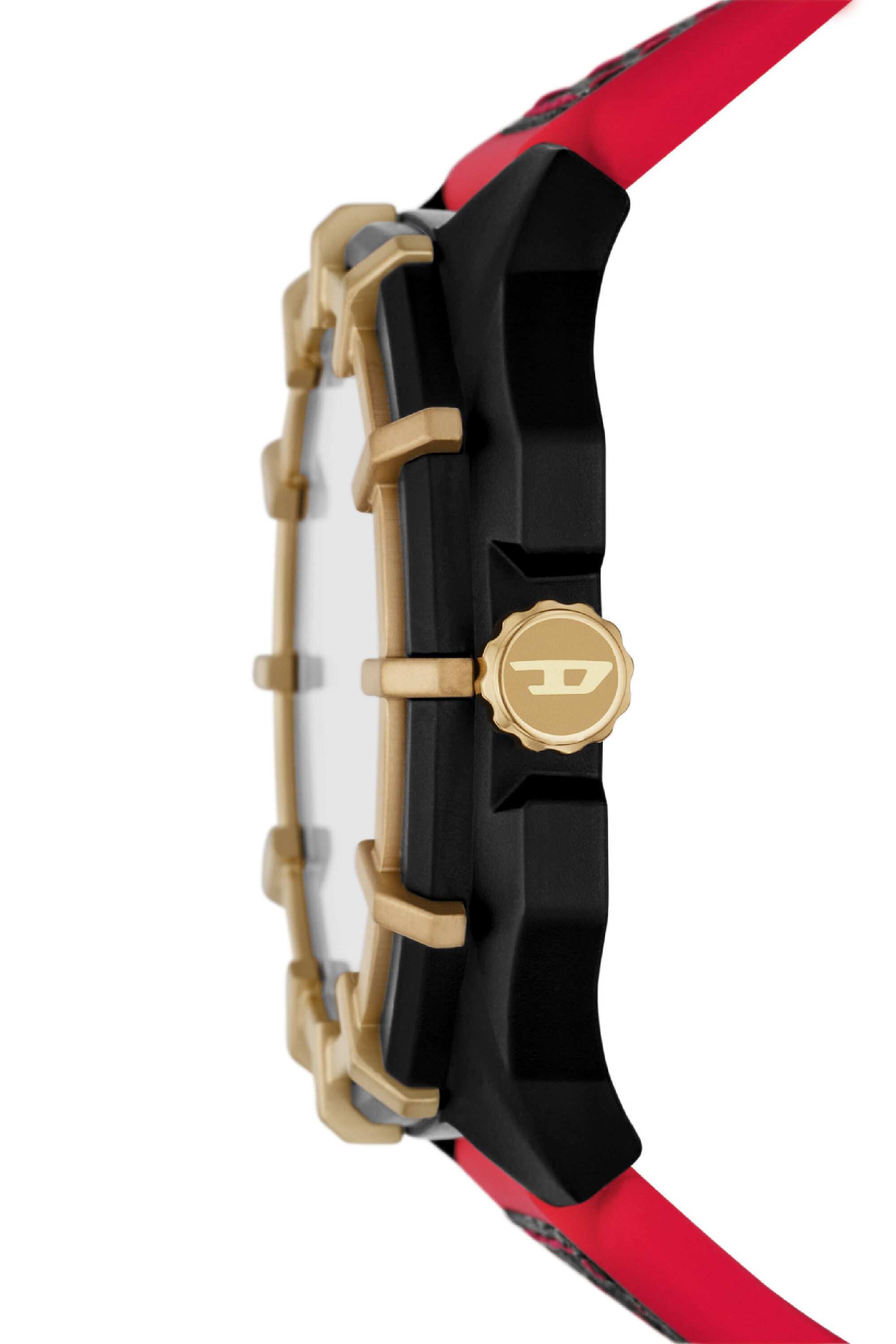 Diesel - DZ4618, Montre Framed en silicone et cuir Homme in Polychrome - 3