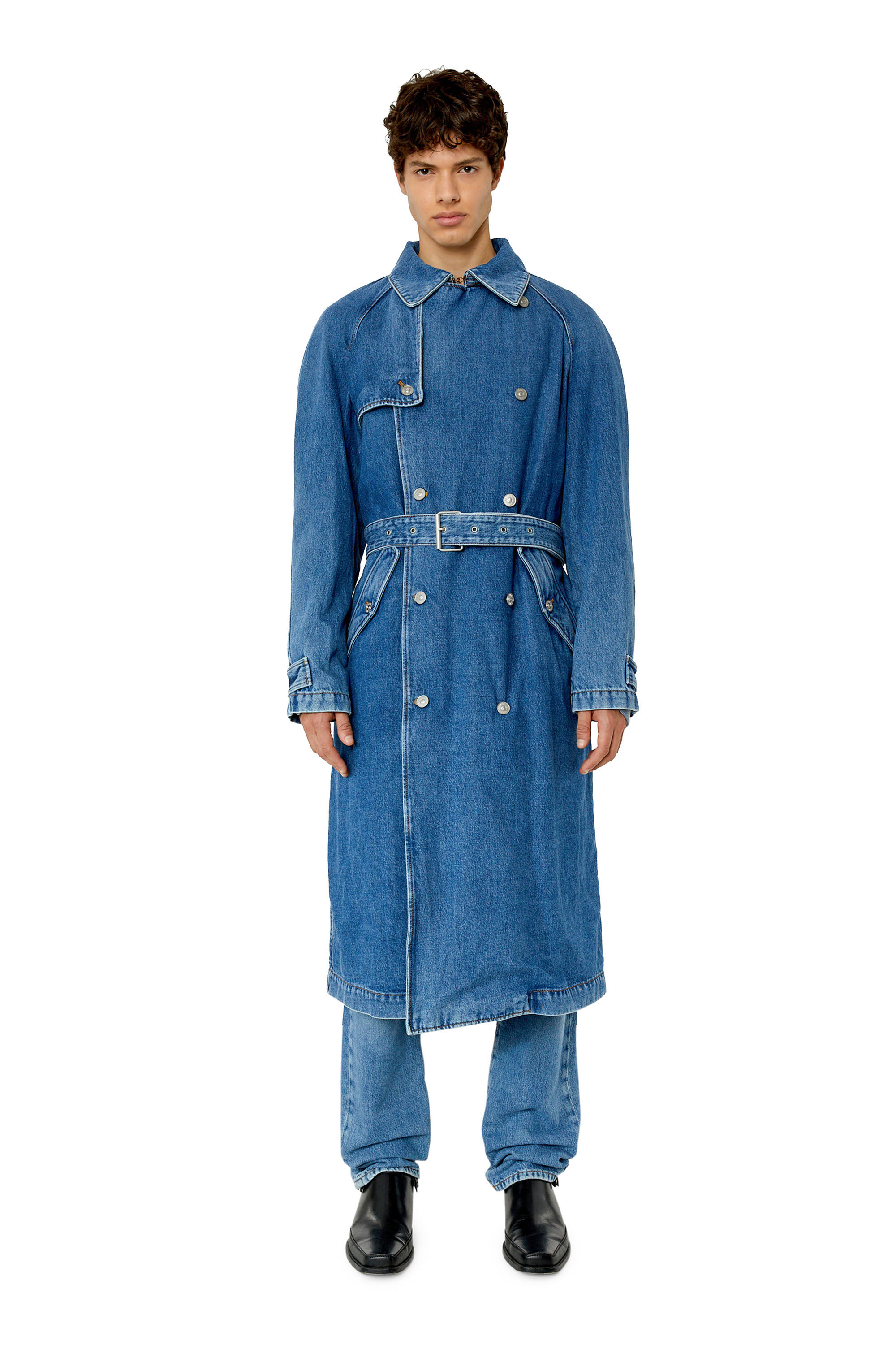 D DELIRIOUS Man Denim trench coat Diesel