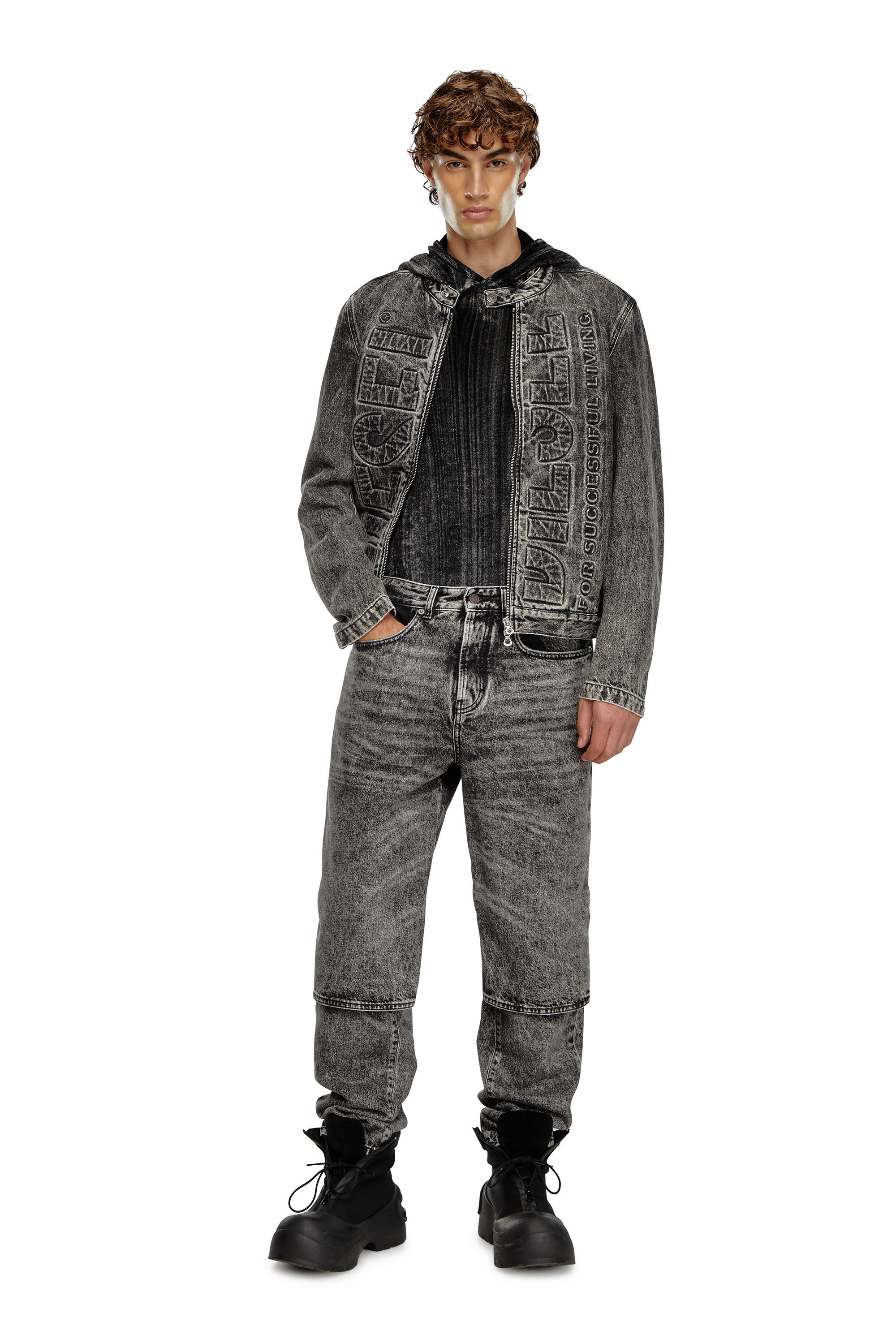 Jeans Regular Homme Noir Gris fonce Diesel D Malon