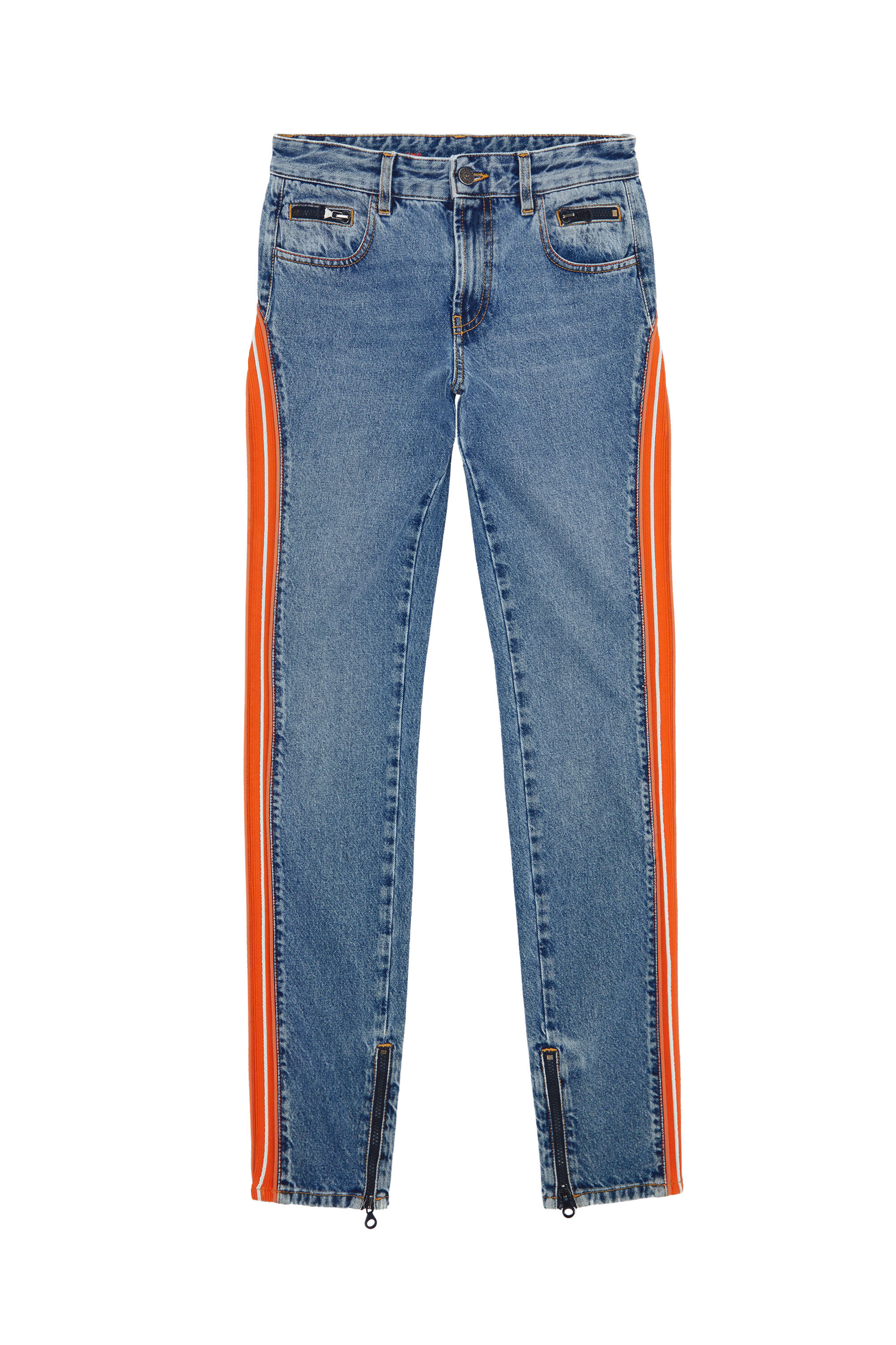 D Vision 0EMAT Woman Skinny Medium blue Jeans Diesel