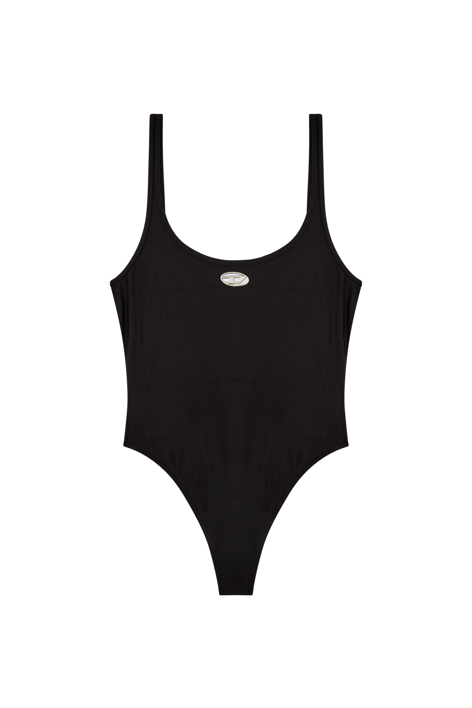 Diesel - UT-BODY-UTLT, Maillot de bain avec logo ajouré Femme in Noir - 4