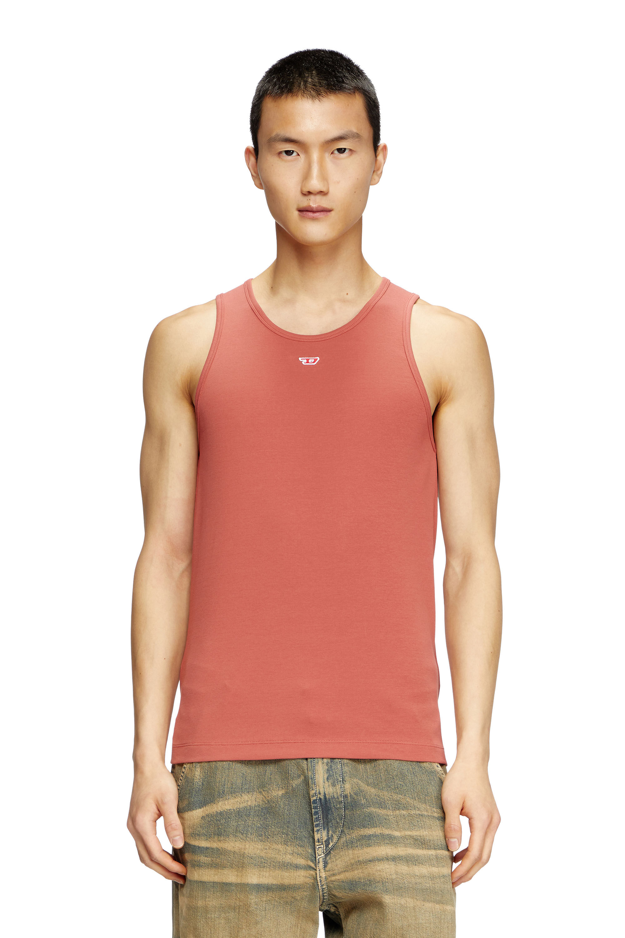 Diesel - T-LIFTY-D, Male's Tank top with mini D logo patch in null - 3