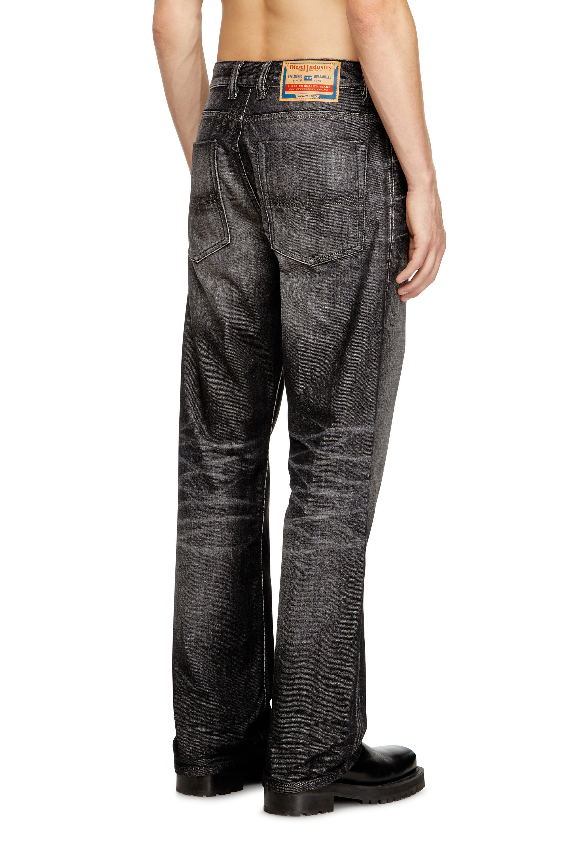Diesel - Male's Relaxed Jeans 1980 D-Eeper 09M63, Black/Dark Grey - 4