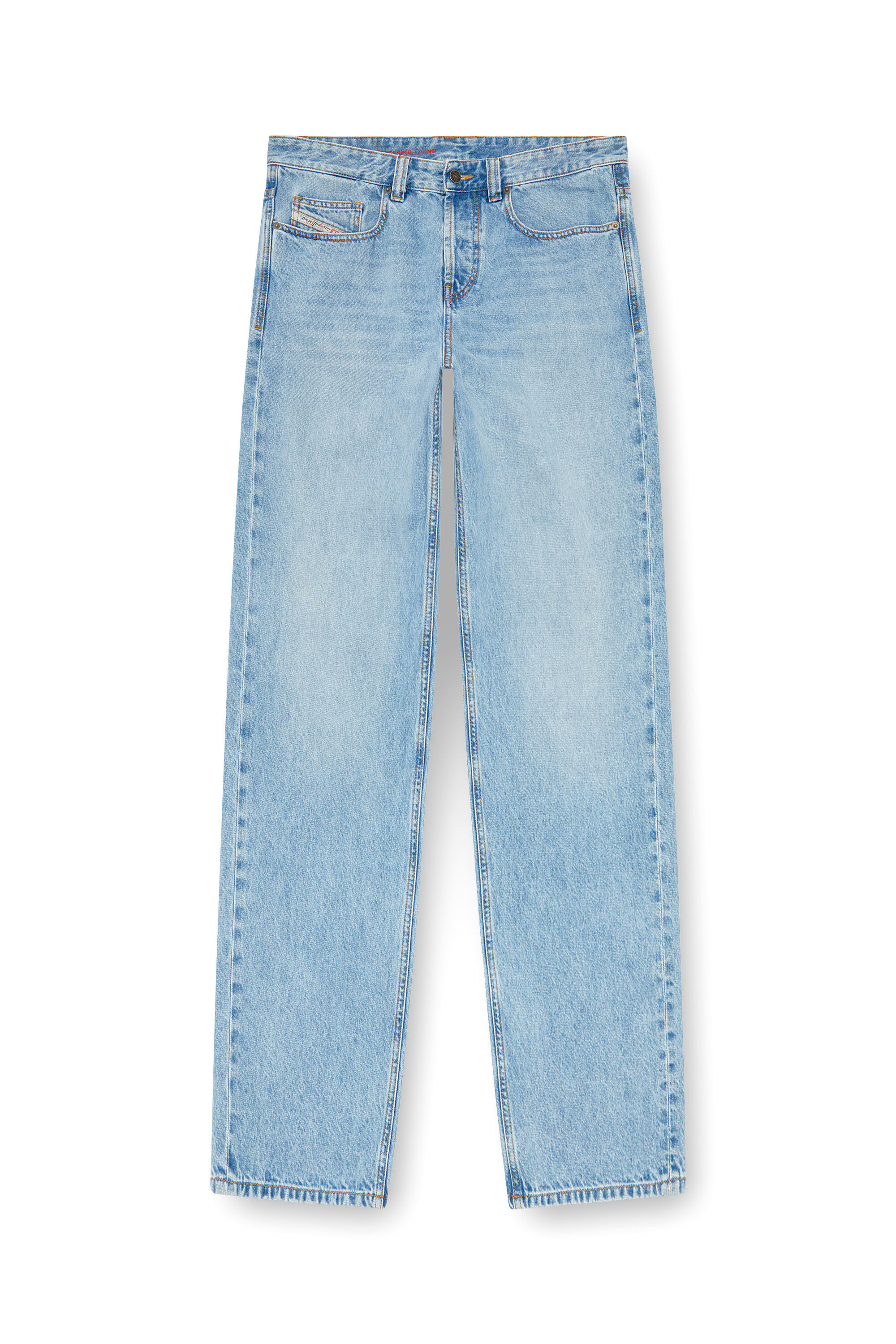 Diesel - Male Straight Jeans 2001 D-Macro 09I29, Light Blue - Image 2