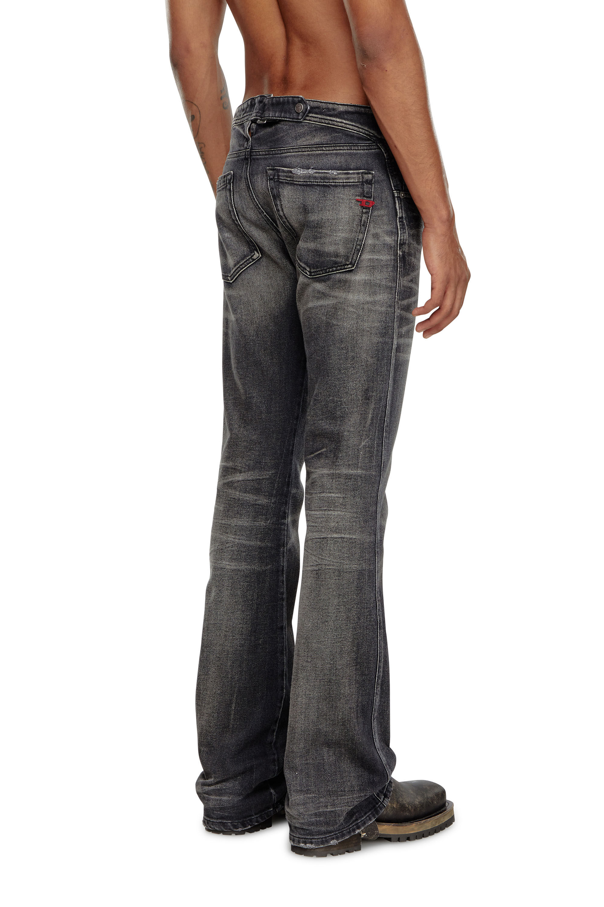 Diesel - Homme Bootcut Jeans D-Backler 09J65, Noir/Gris foncé - Image 4