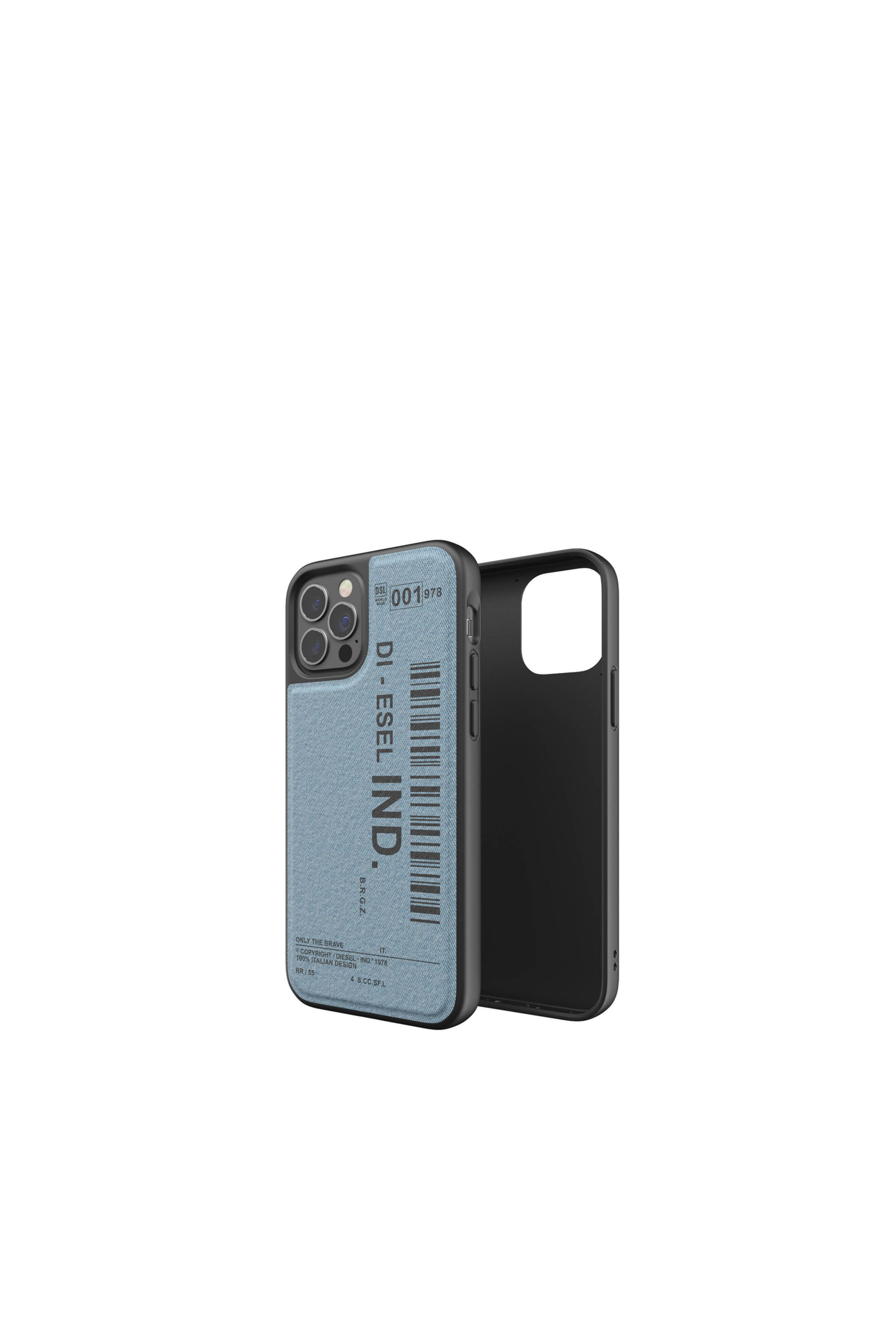 Diesel - 42543 STANDARD CASE, Coque moulée en denim pur iPhone 12 pro Mixte in Bleu - 1