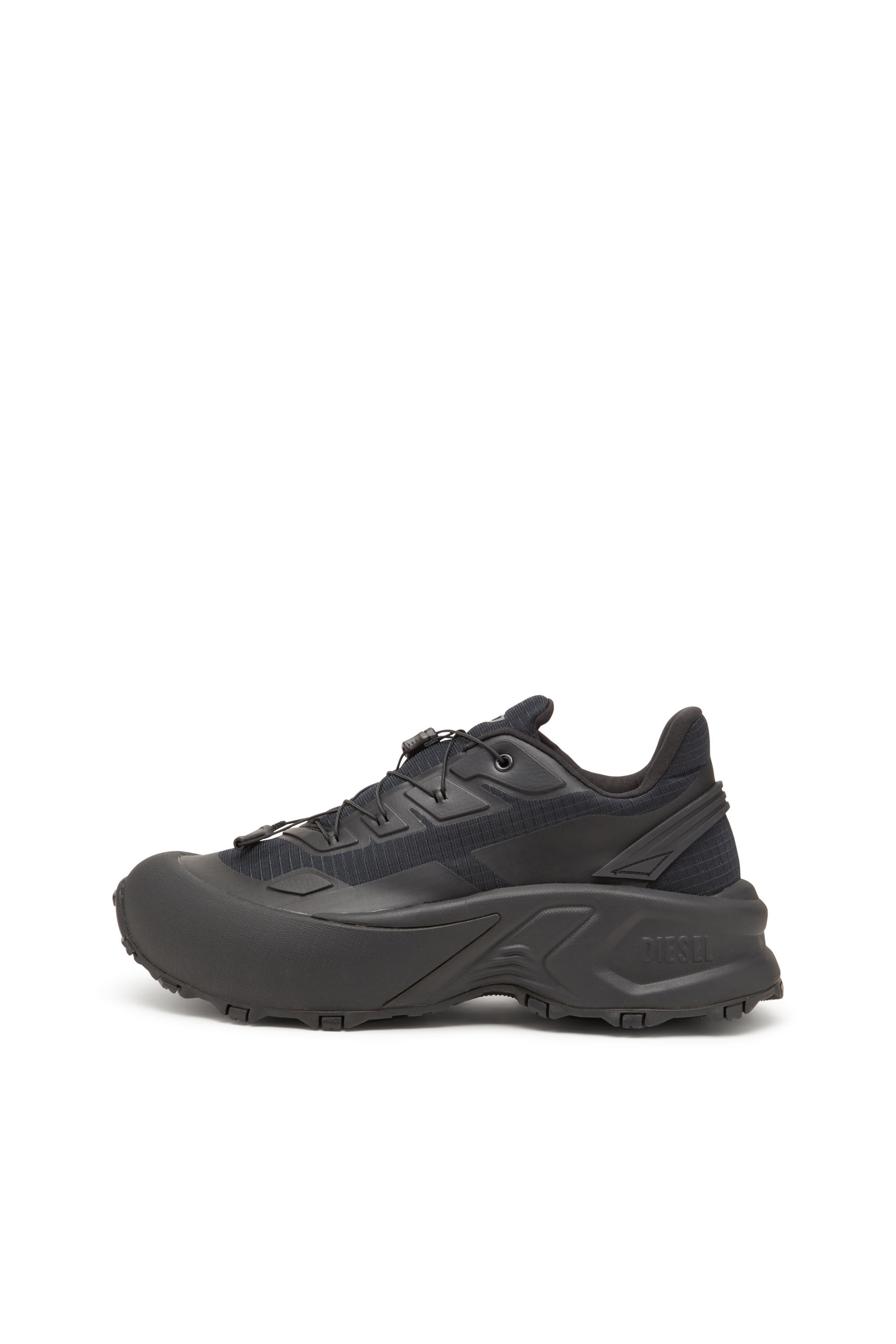 Diesel - D-CAGE RUNNER, Male's D-Cage Runner-Sneakers in TPU-trimmed ripstop in Black - 8